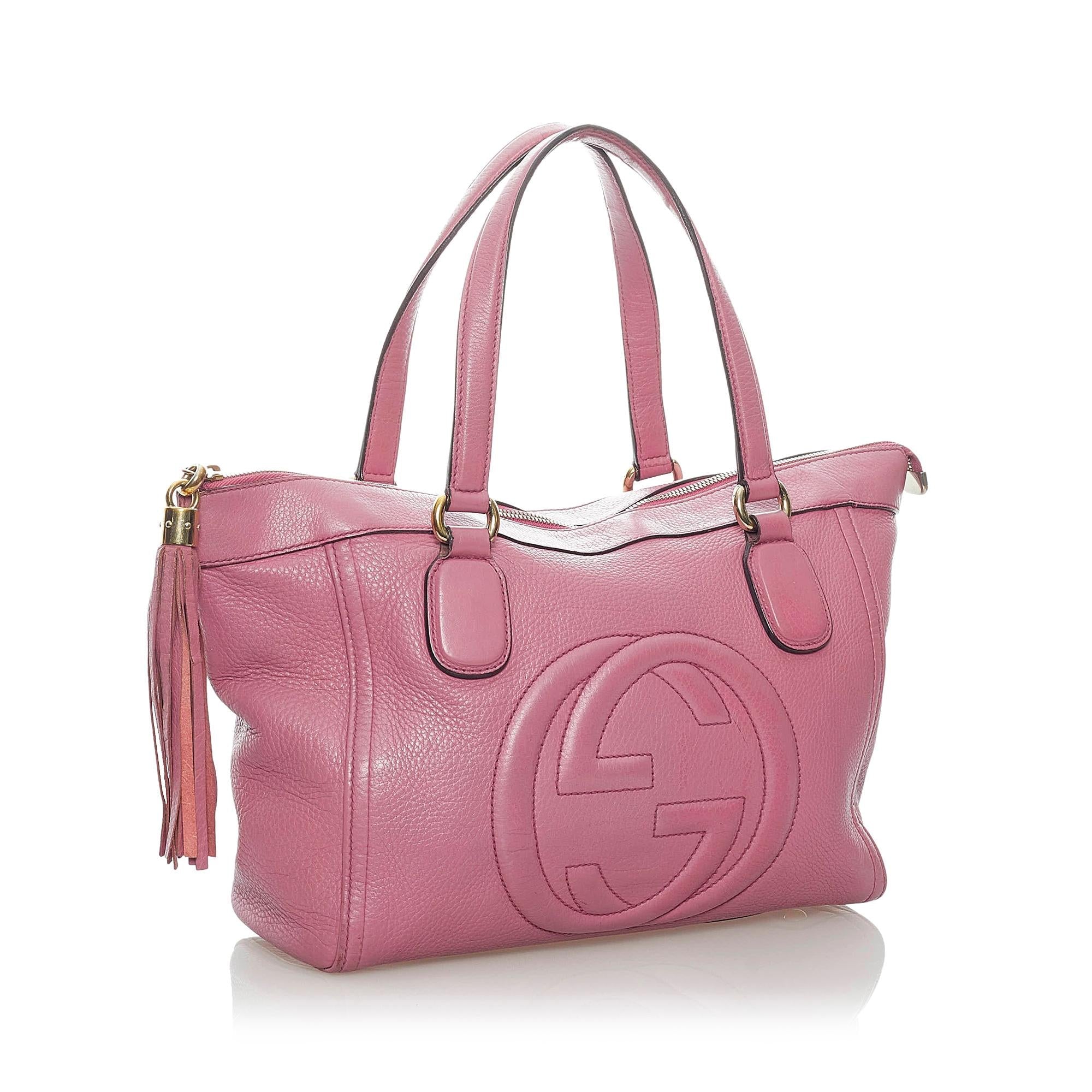 Gucci Soho Working Leather Tote Bag (SHG-32399)