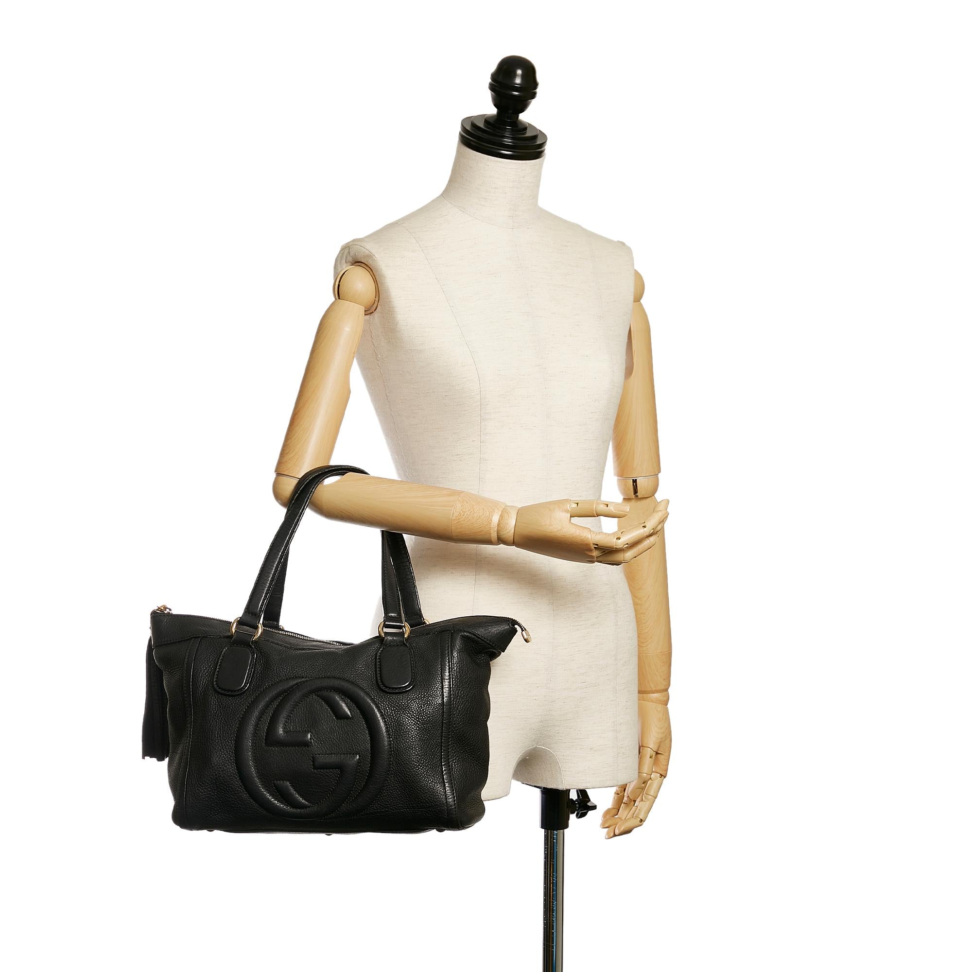Gucci Soho Working Leather Tote Bag (SHG-32454)