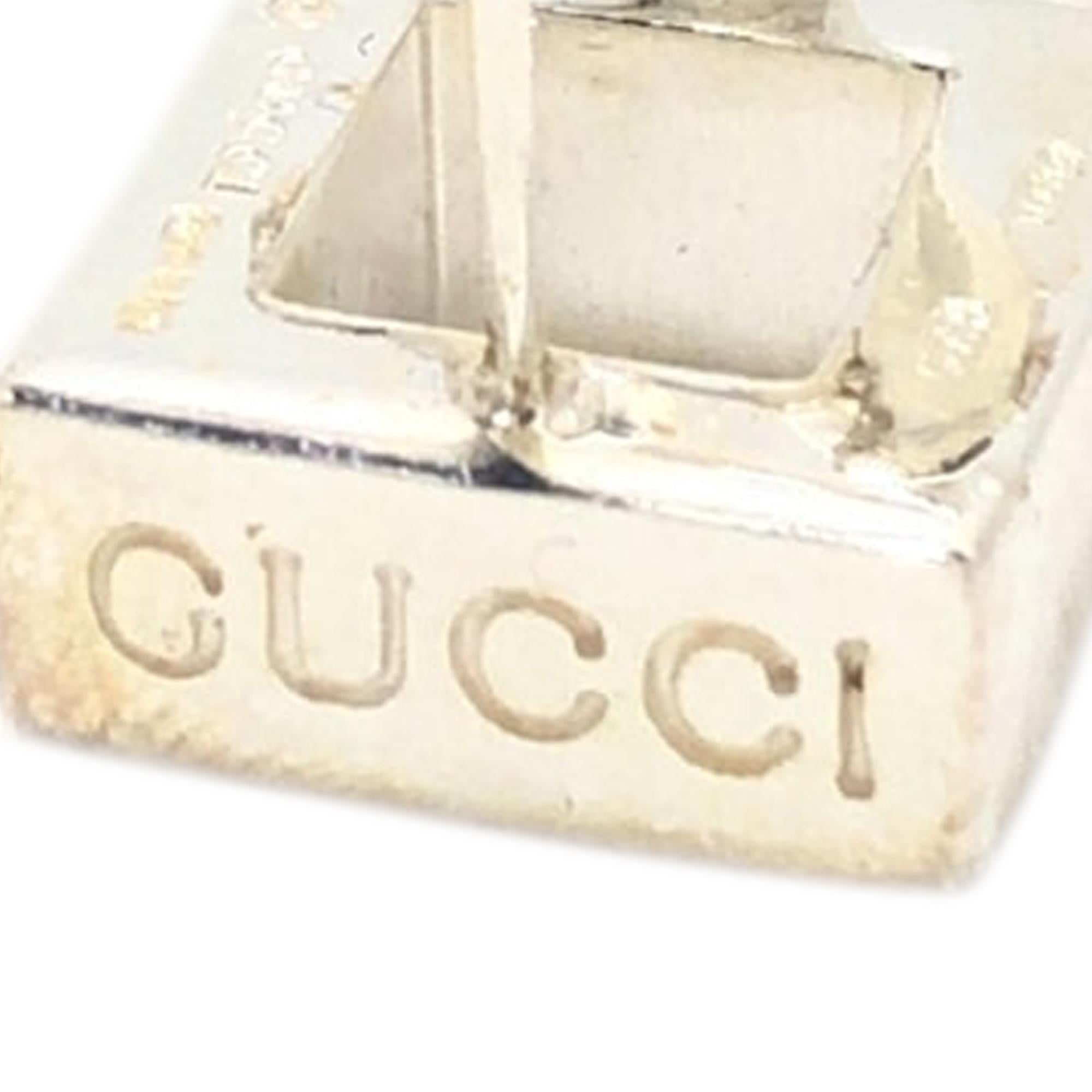 Gucci Square Metal Clip on Earrings (SHG-4enAGU)