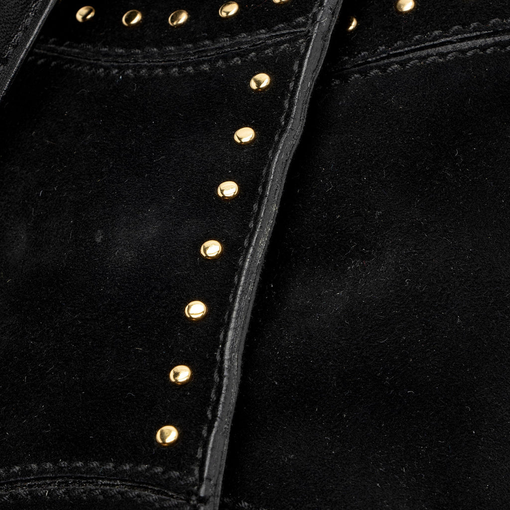 Gucci Suede Studded Horsebit Clutch (SHF-myTX76)