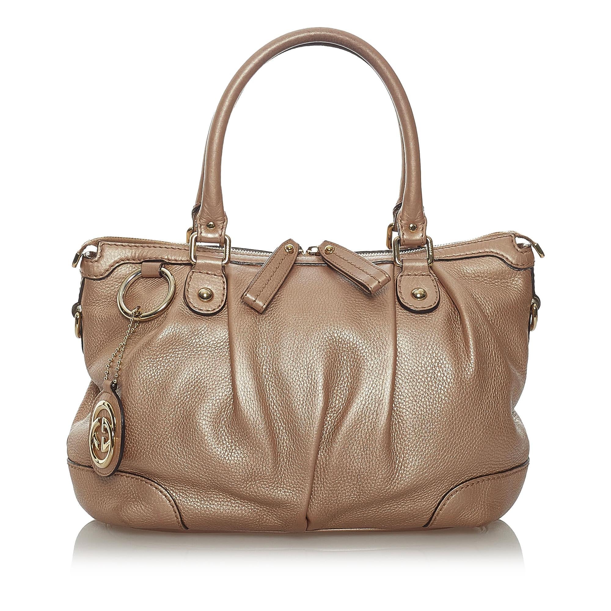 Gucci Sukey Leather Satchel (SHG-37221)