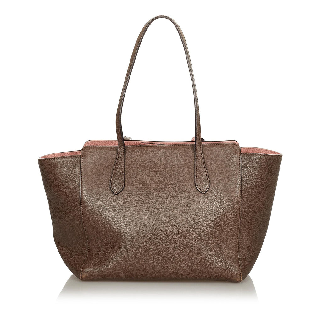 Gucci Swing Leather Tote Bag (SHG-25764)