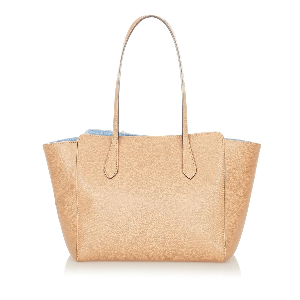 Gucci Swing Leather Tote Bag (SHG-25769)