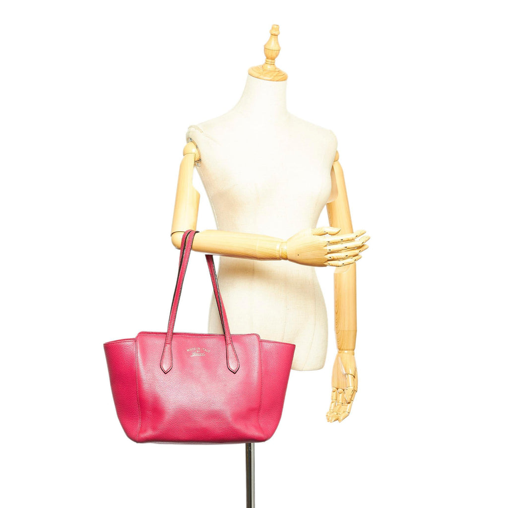 Gucci Swing Leather Tote Bag (SHG-30094)