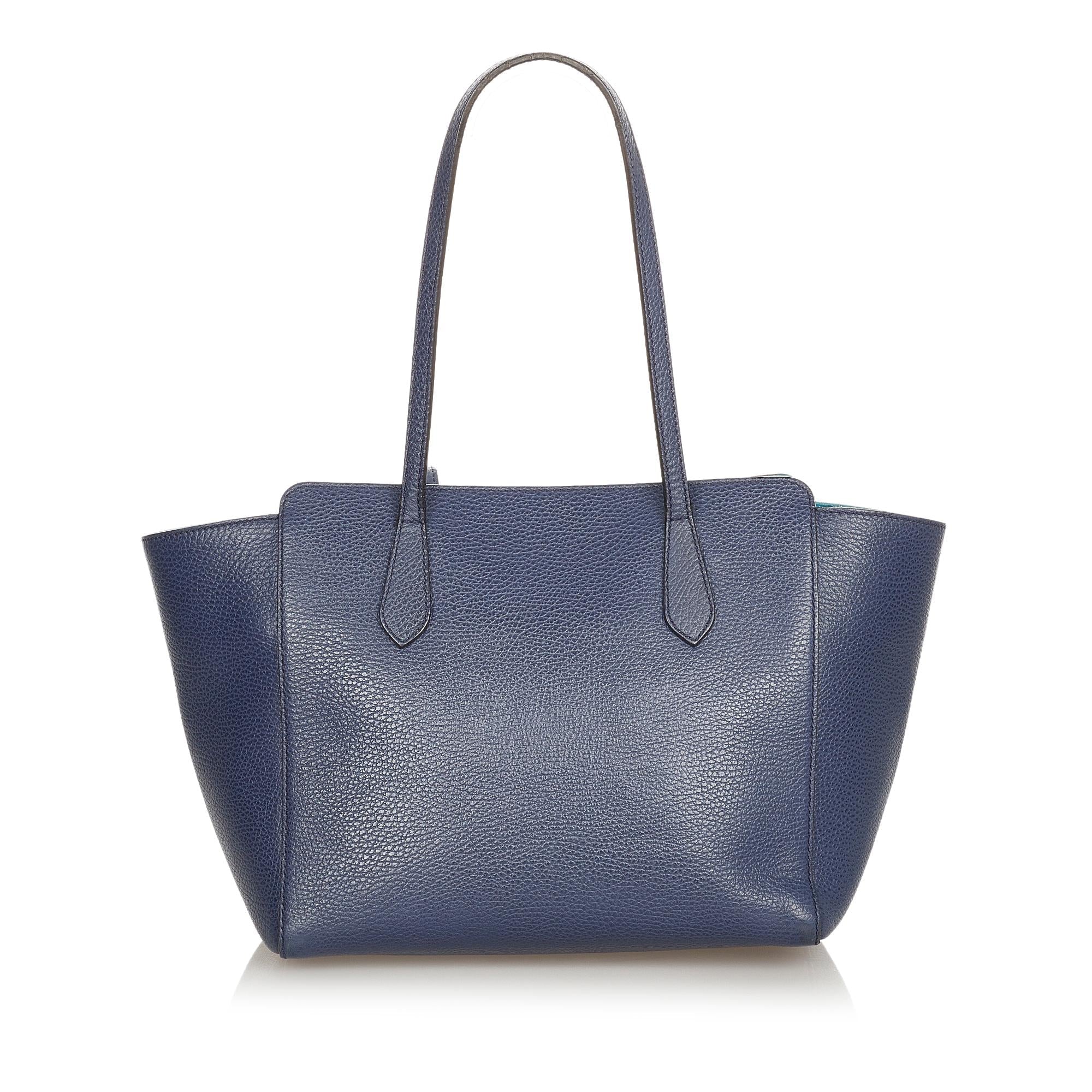 Gucci Swing Leather Tote Bag (SHG-31839)
