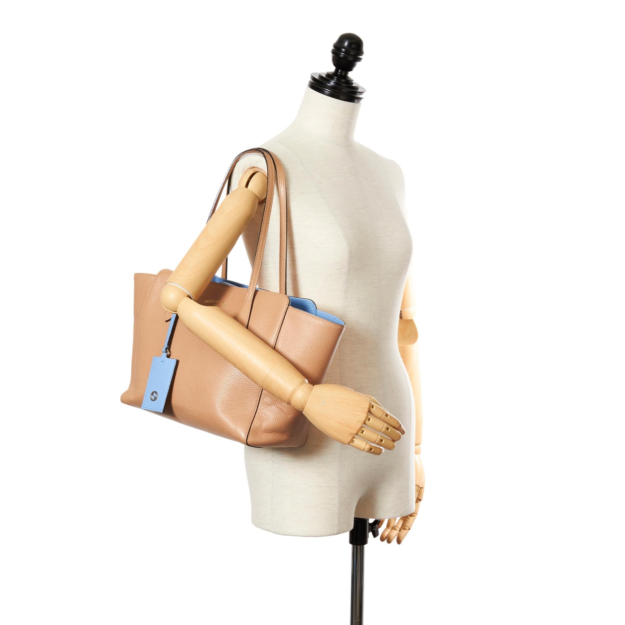Gucci Swing Leather Tote Bag (SHG-31934)