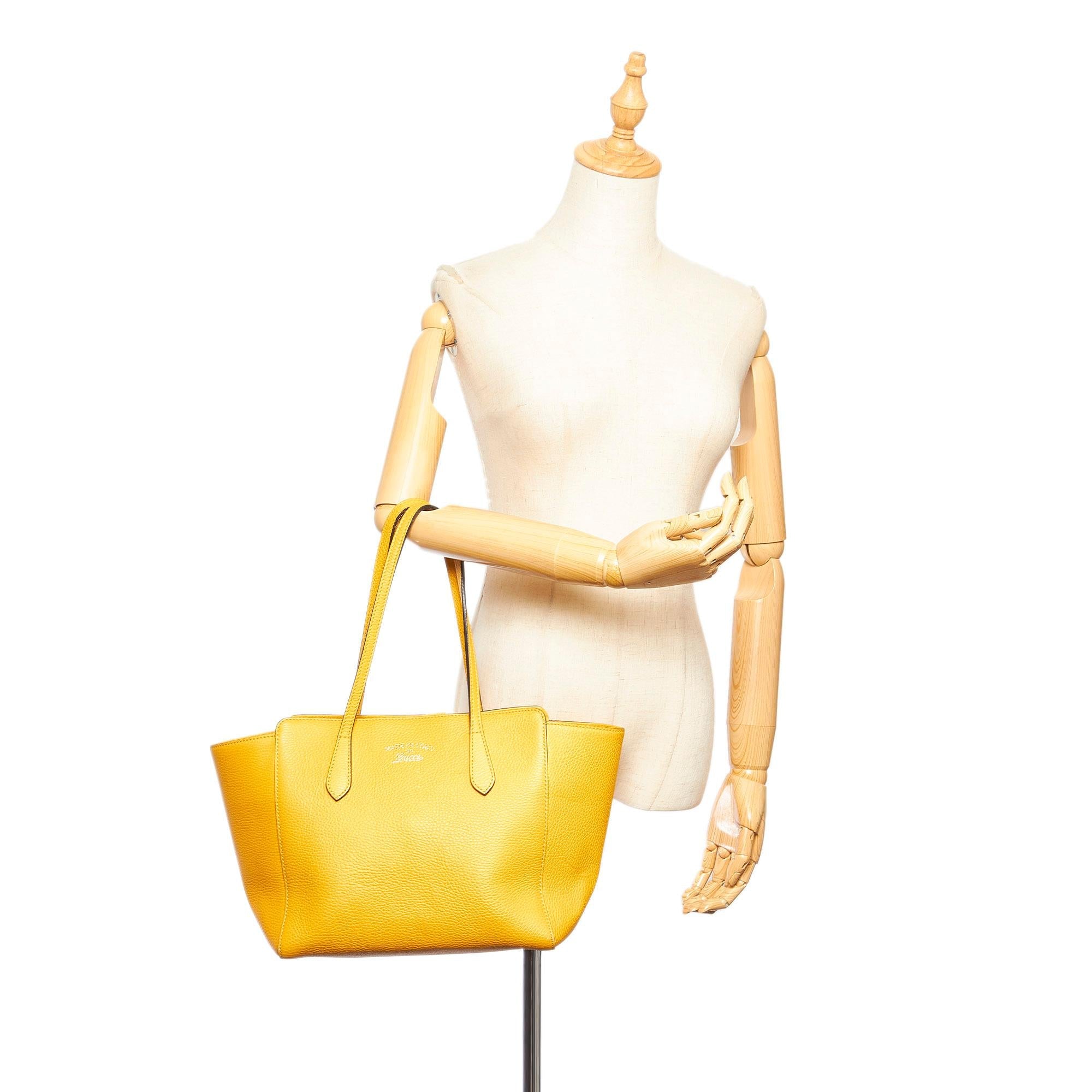 Gucci Swing Leather Tote Bag (SHG-32177)