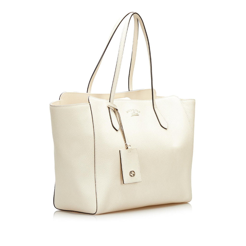 Gucci Swing Leather Tote Bag (SHG-35659)
