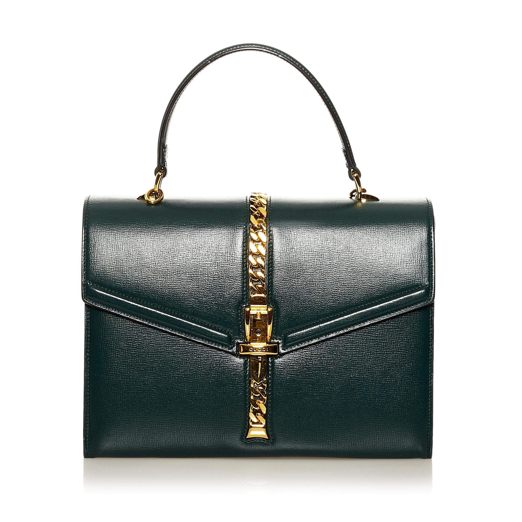 Gucci Sylvie 1969 Leather Satchel (SHG-37211)