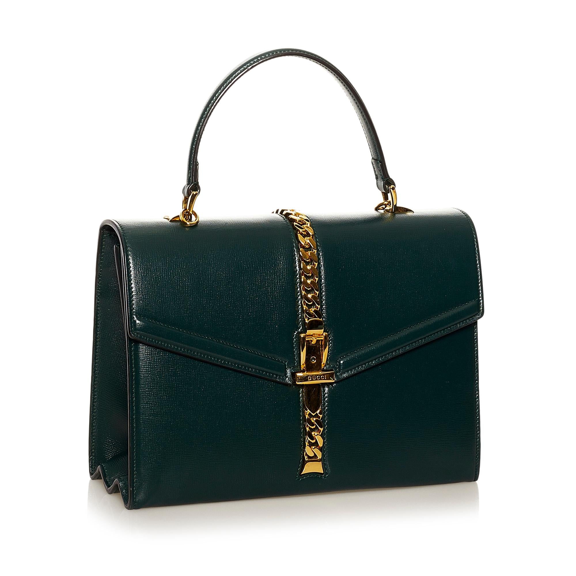 Gucci Sylvie 1969 Leather Satchel (SHG-37211)