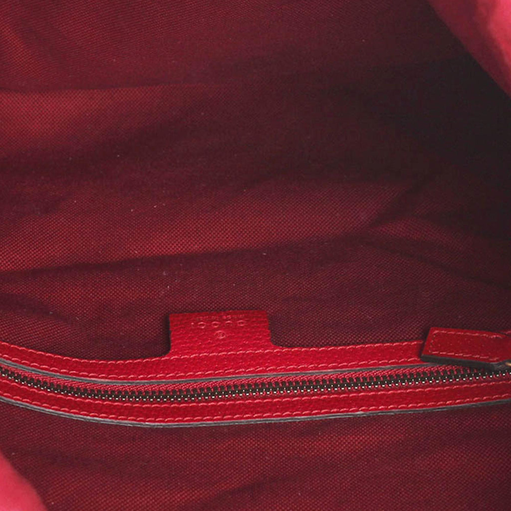 Gucci Sylvie Stripe Canvas Drawstring Backpack (SHG-q4xOwU)