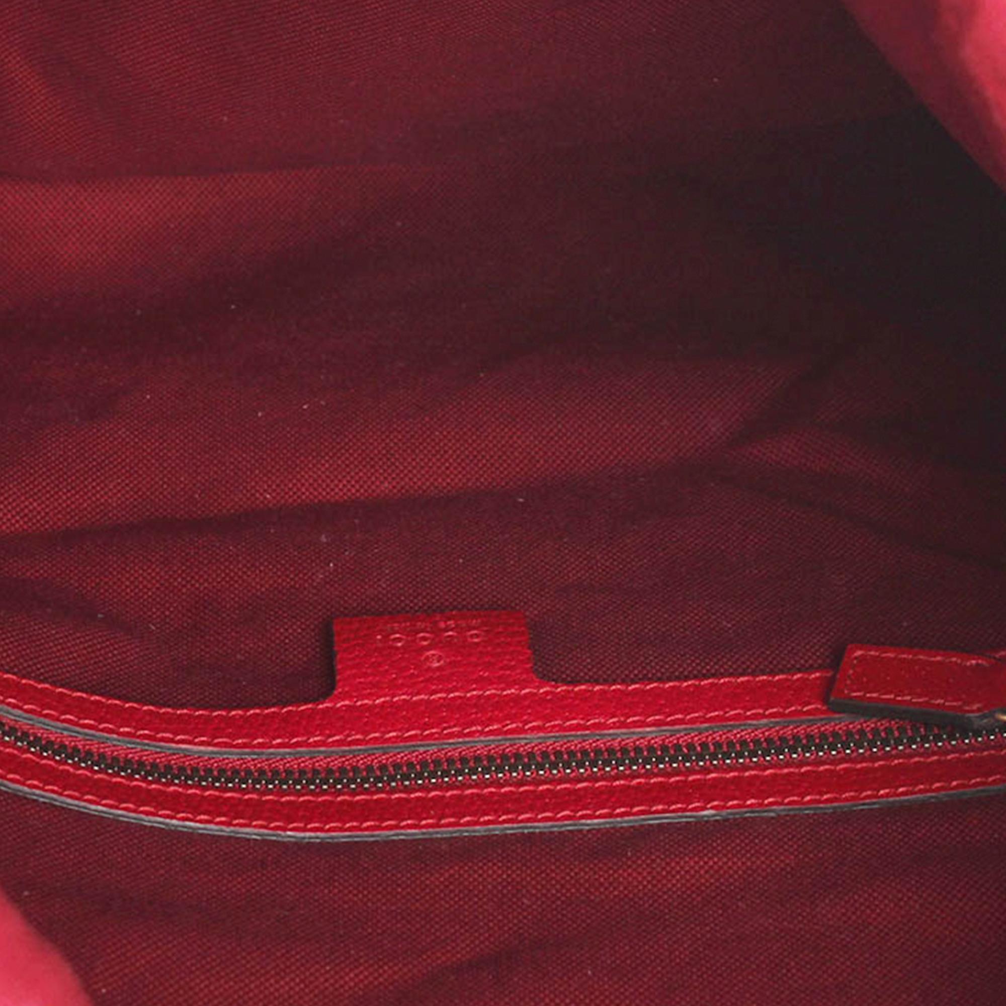 Gucci Sylvie Stripe Canvas Drawstring Backpack (SHG-q4xOwU)
