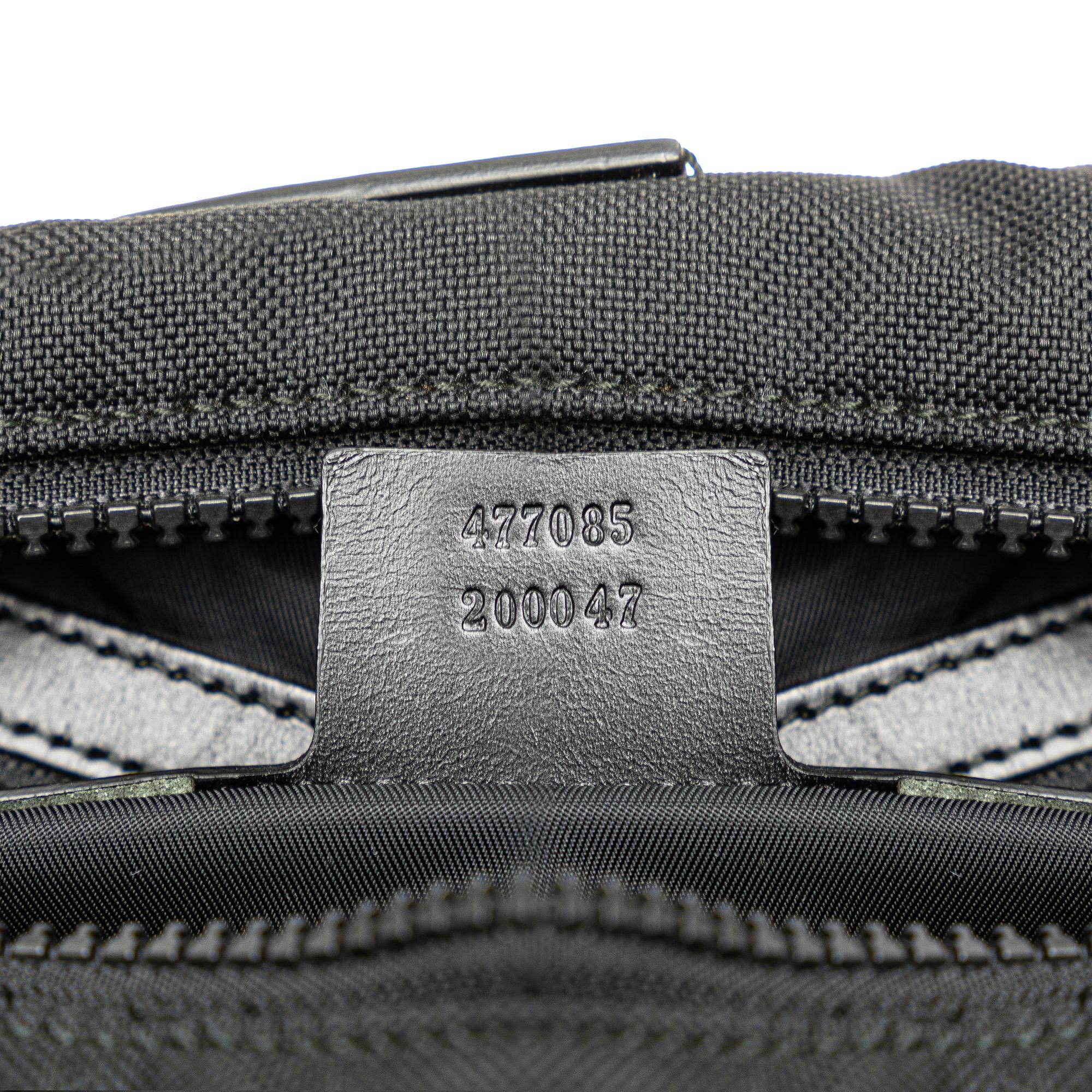 Gucci Techno Canvas Web L Aveugle Par Amour Embroidered Belt Bag