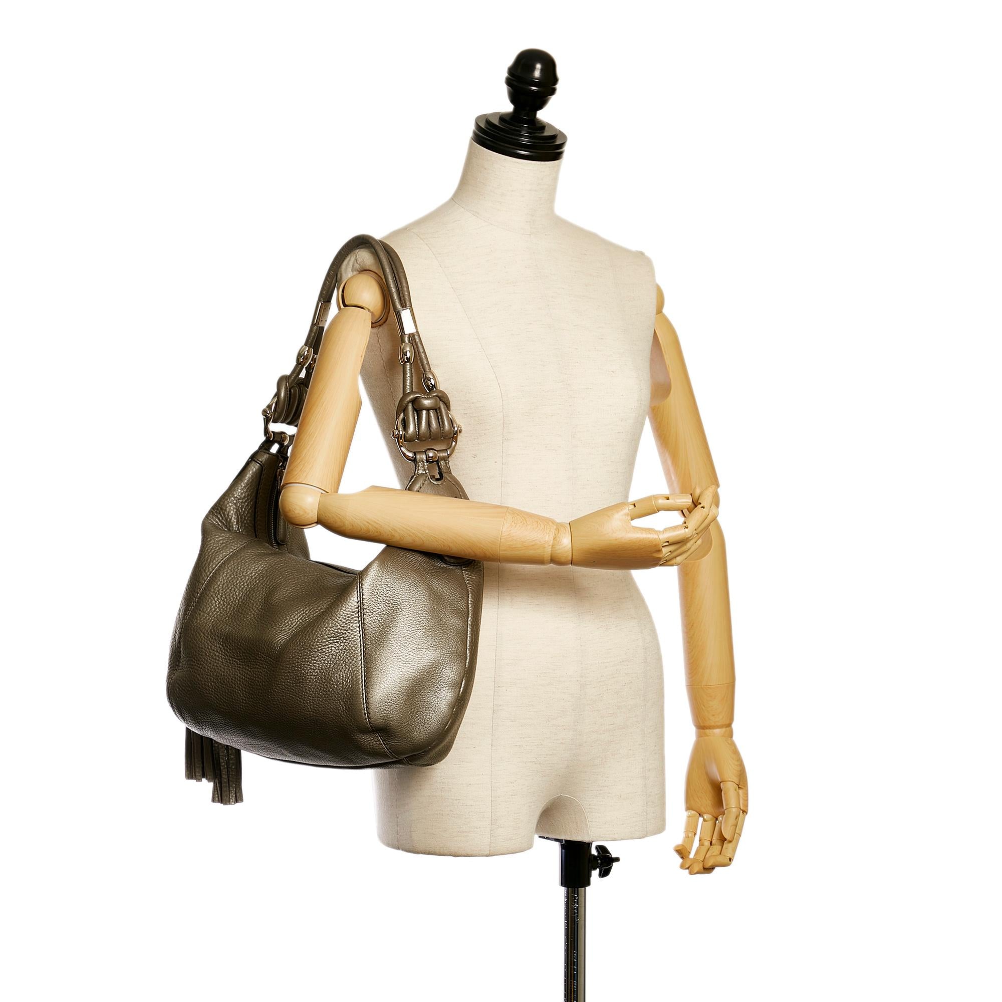 Gucci Techno Horsebit Hobo Bag (SHG-33787)