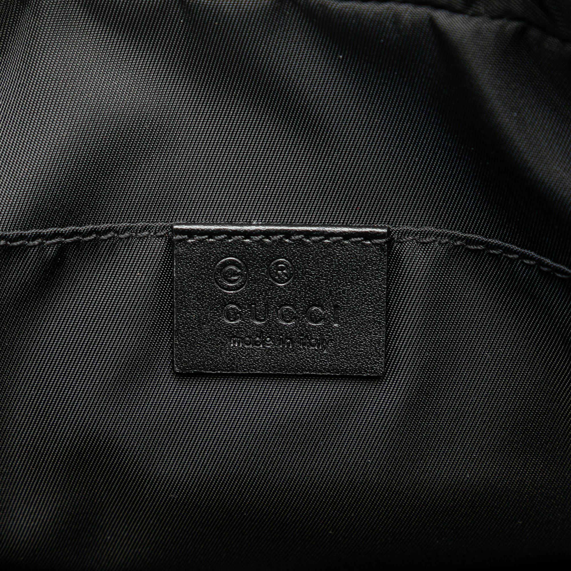 Gucci Techno Web Canvas Clutch