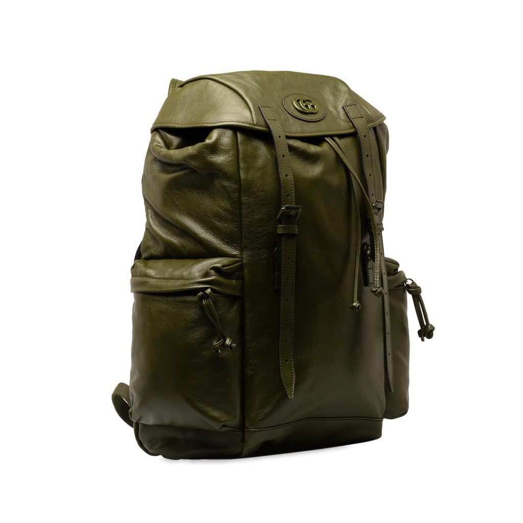 Gucci Tonal GG Double Pocket Belt Backpack (SHG-SC1jz3)