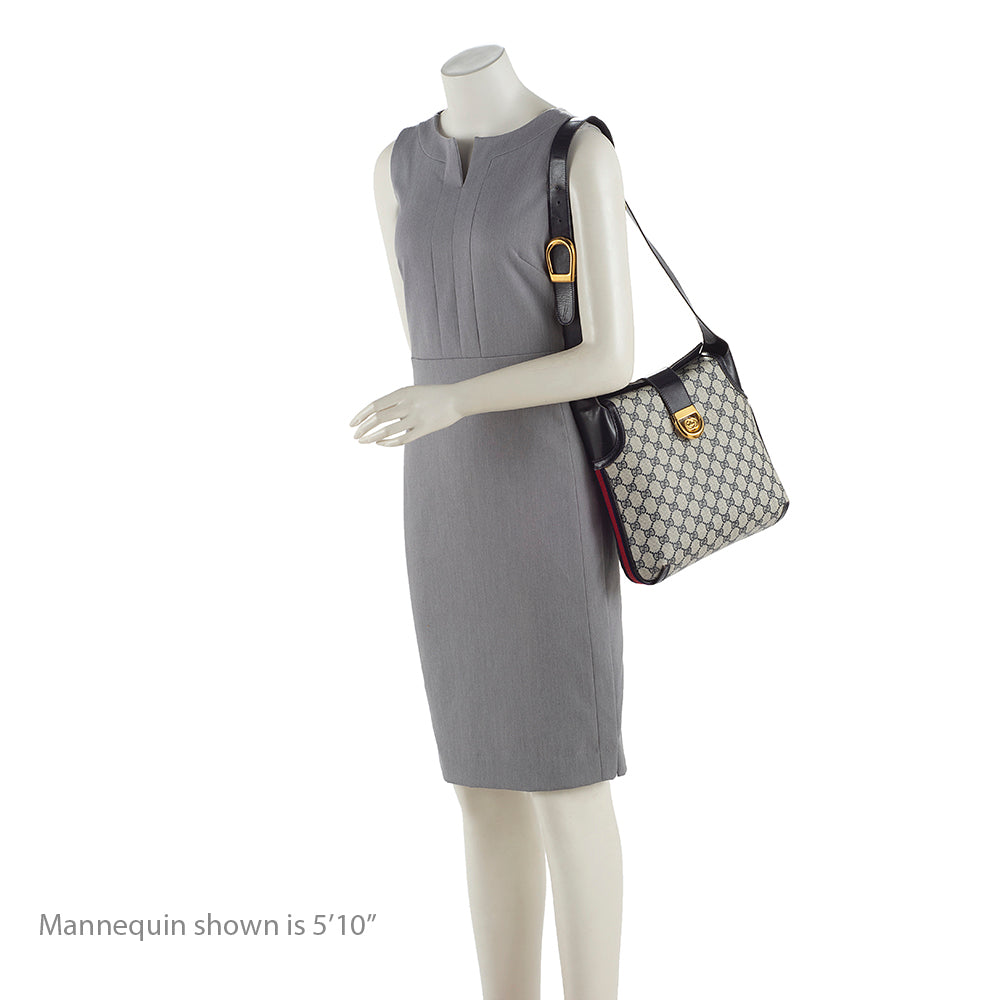 Gucci Vintage GG Plus Shoulder Bag (SHF-18780)