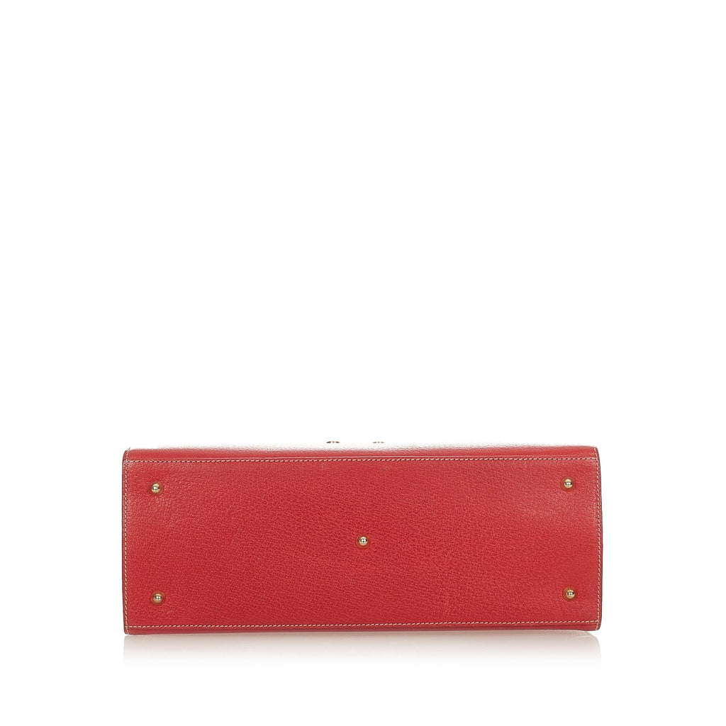 Gucci Vintage Lady Lock Leather Handbag (SHG-31855)