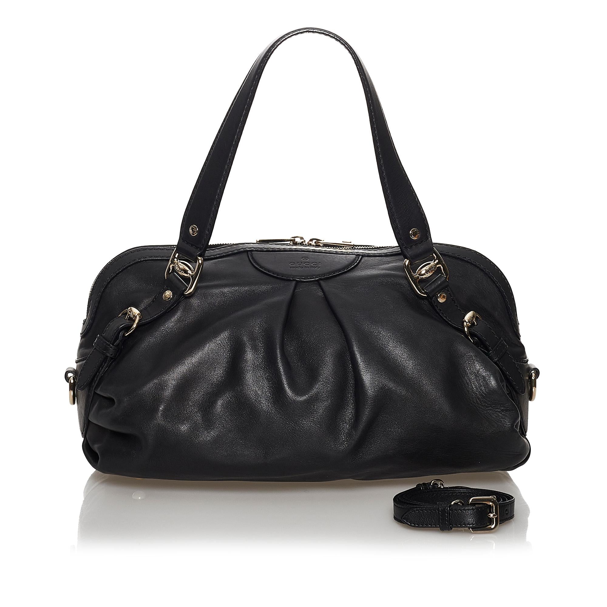Gucci Vintage Leather Satchel (SHG-30654)