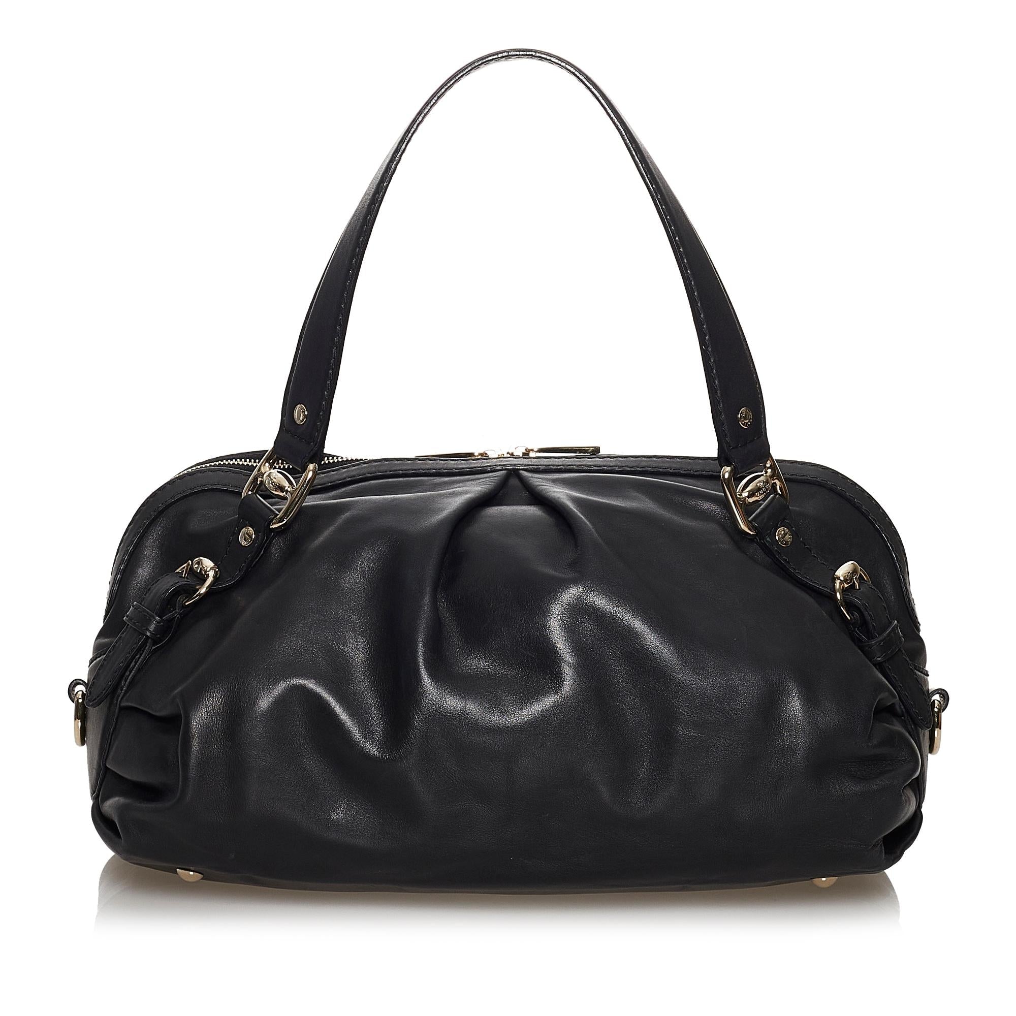 Gucci Vintage Leather Satchel (SHG-37216)