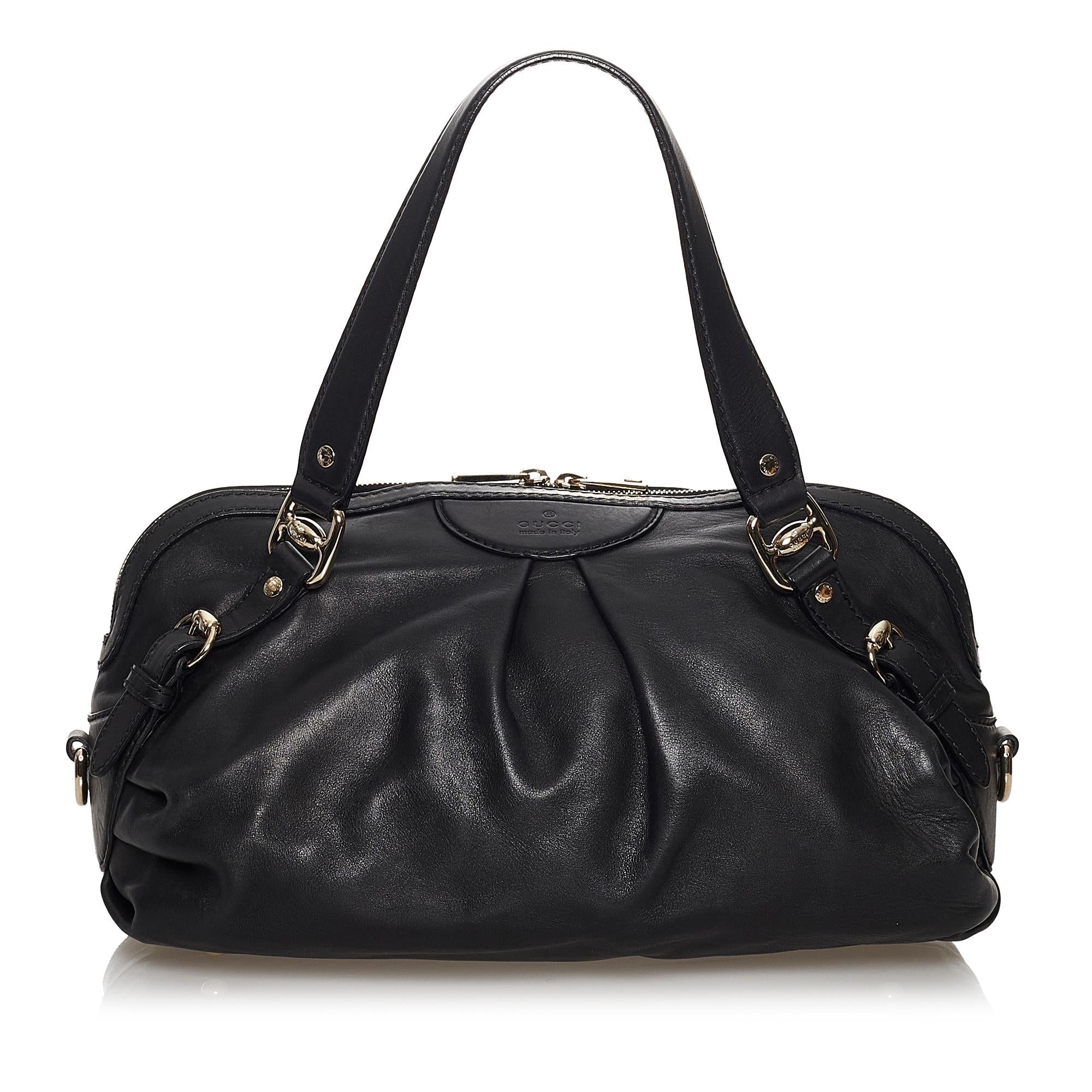 Gucci Vintage Leather Satchel (SHG-37216)