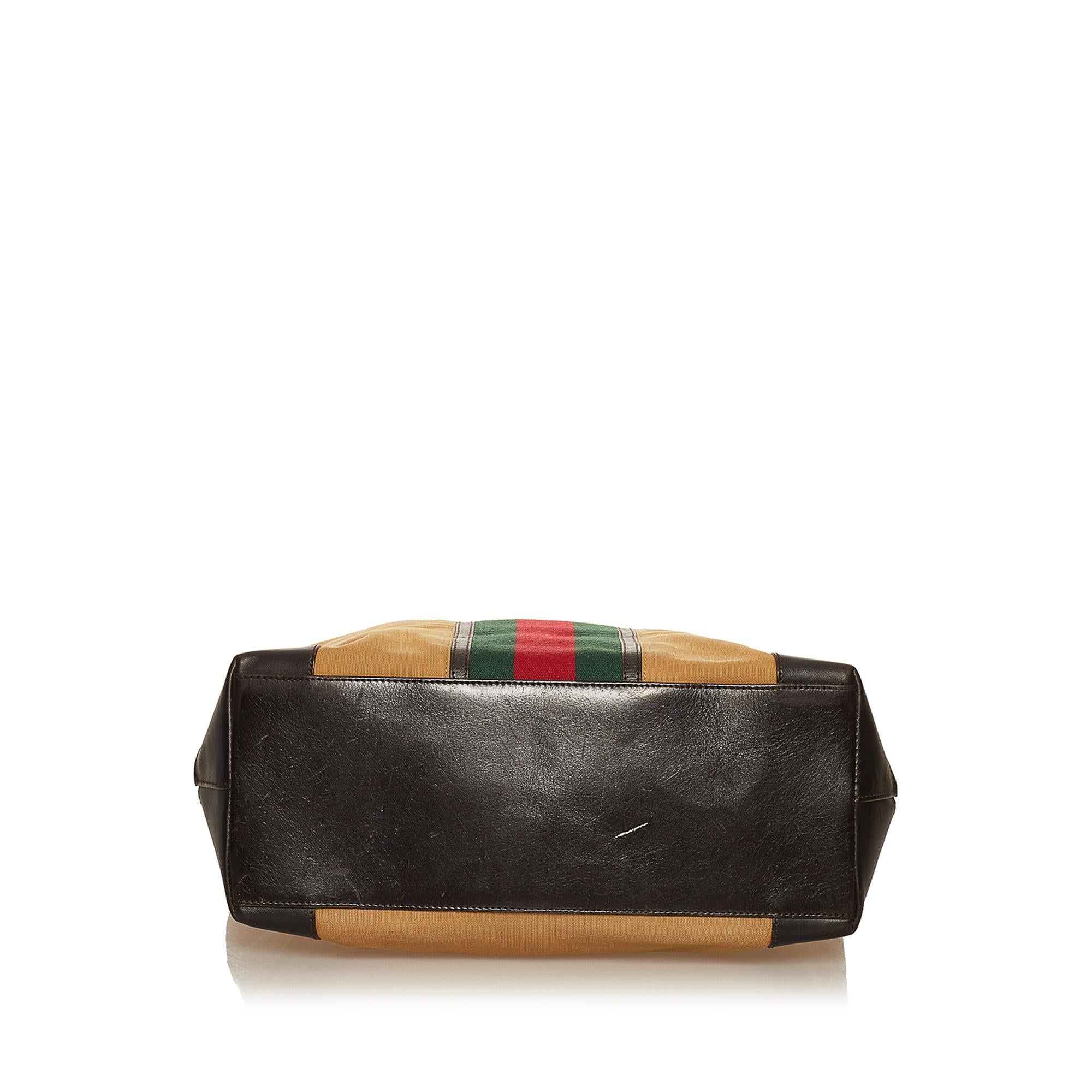 Gucci Web Canvas Tote Bag (SHG-29472)