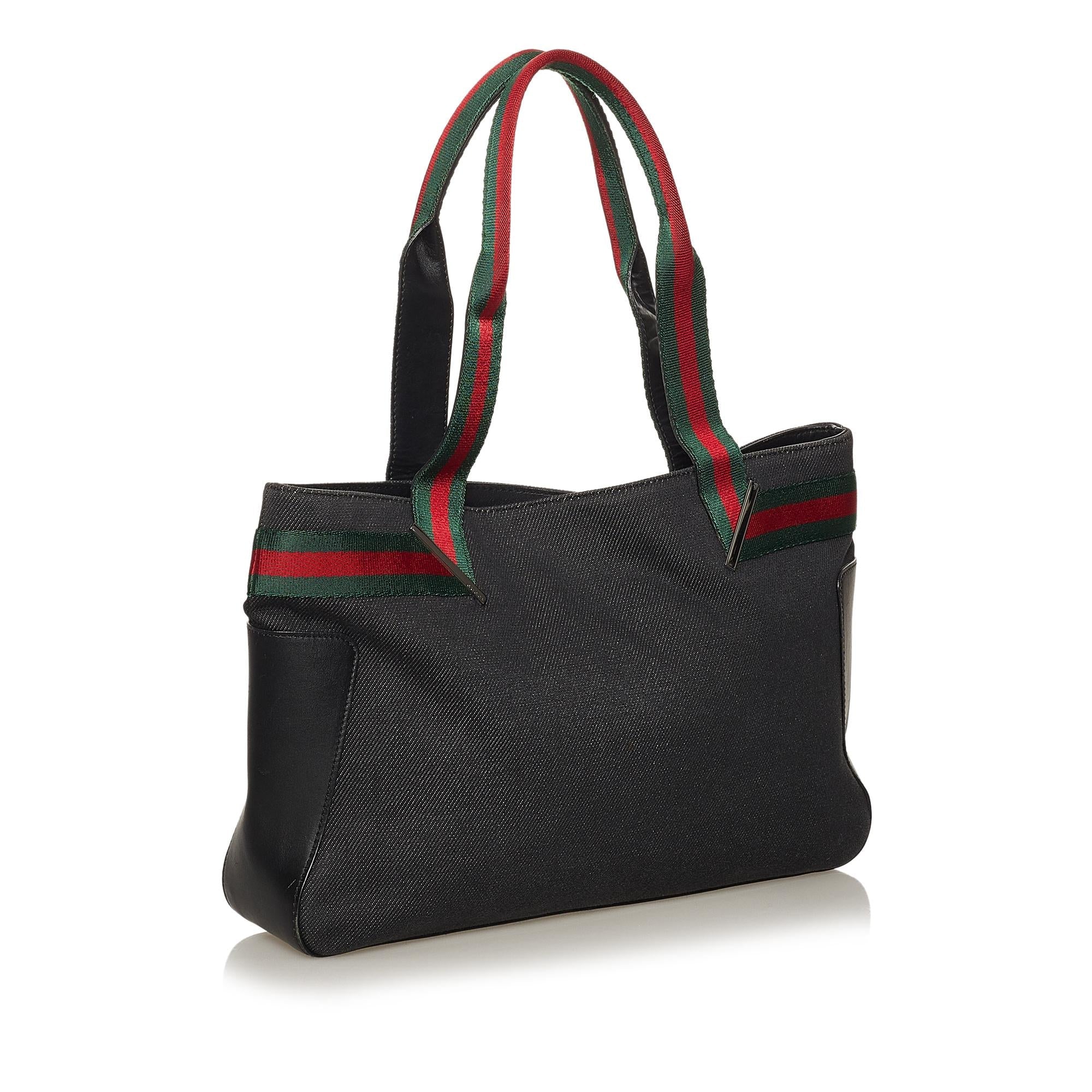 Gucci Web Denim Handbag (SHG-28988)