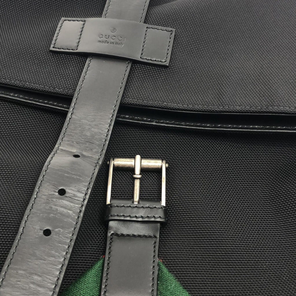 Gucci Web Fold Over Techno Backpack (SHG-0Uyhhq)