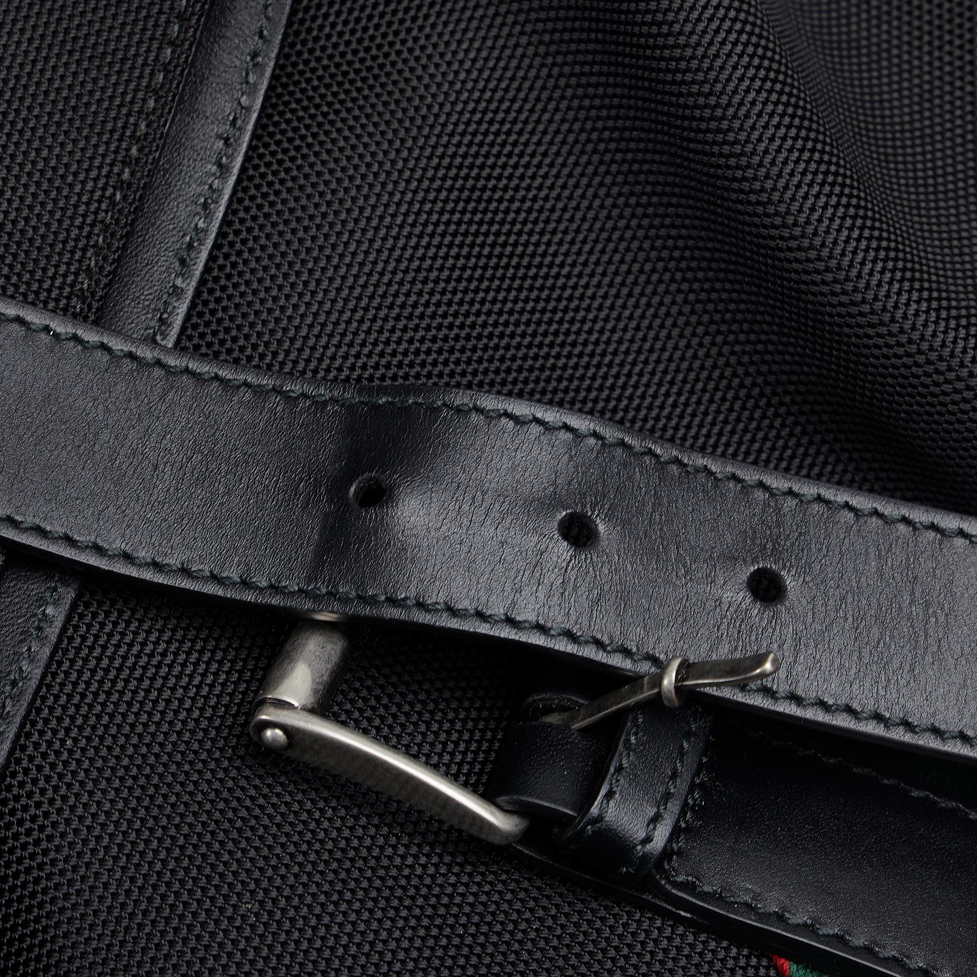 Gucci Web Fold Over Techno Backpack