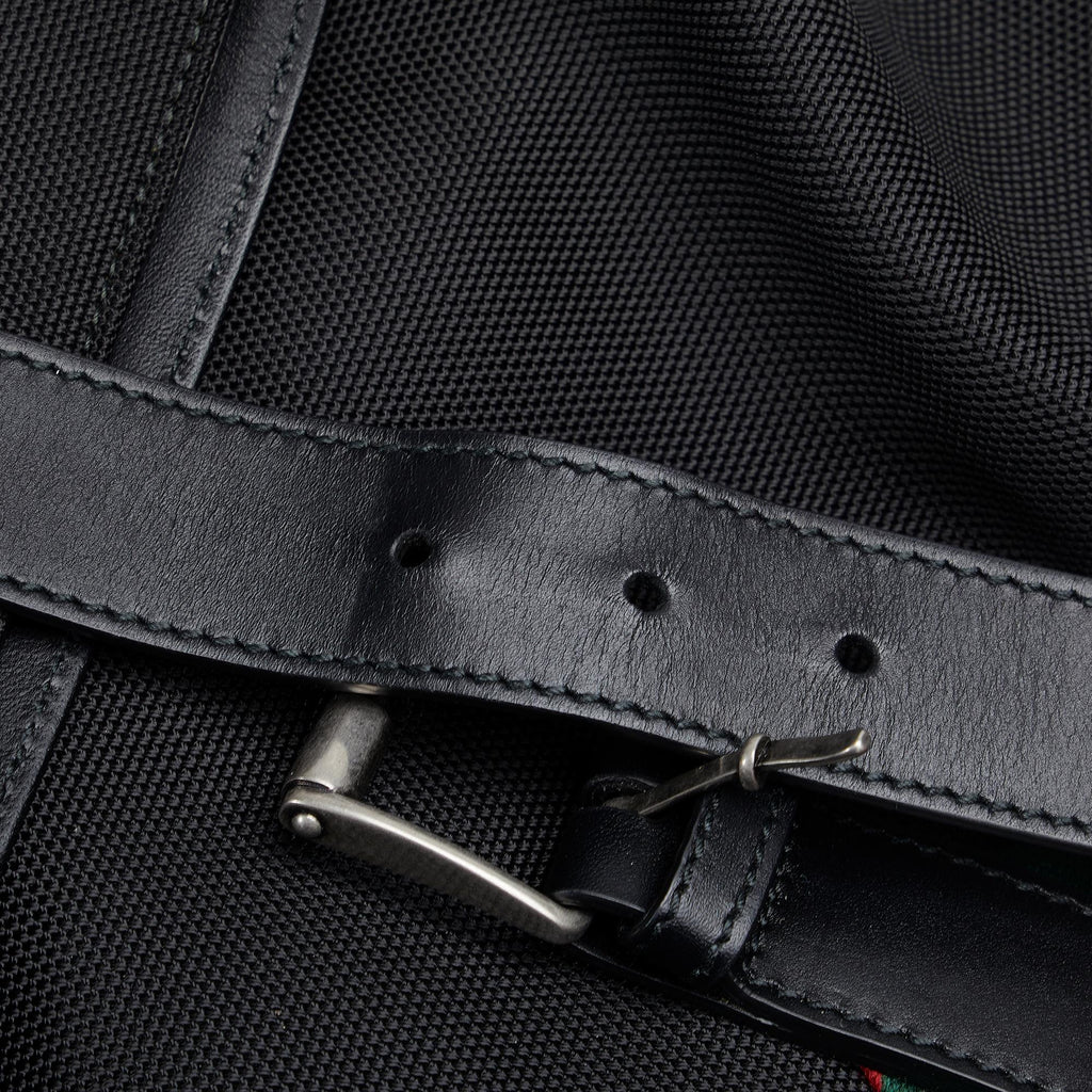Gucci Web Fold Over Techno Backpack