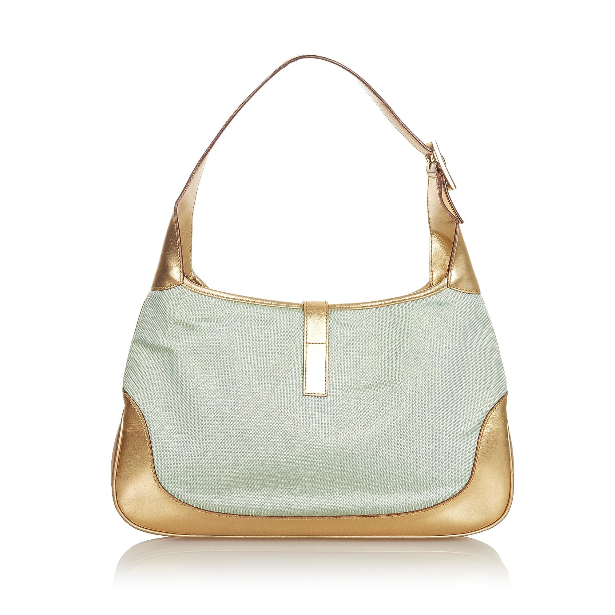 Gucci Web Jackie Canvas Shoulder Bag (SHG-25772)