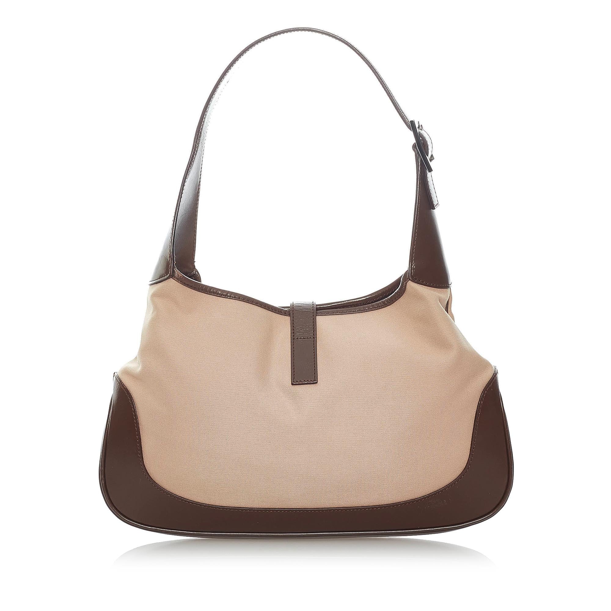 Gucci Web Jackie Canvas Shoulder Bag (SHG-32012)