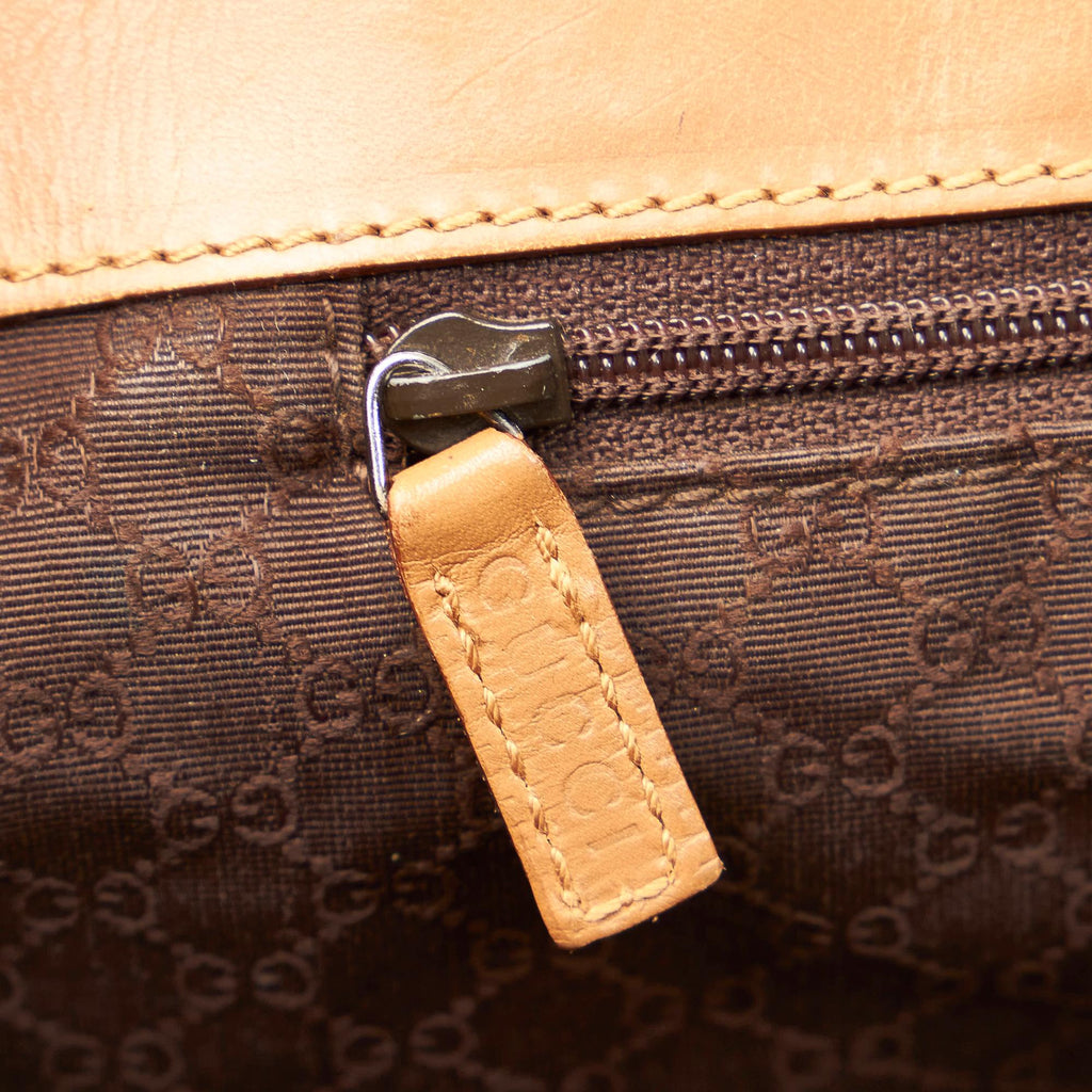 Gucci Web Leather Tote Bag (SHG-28971)