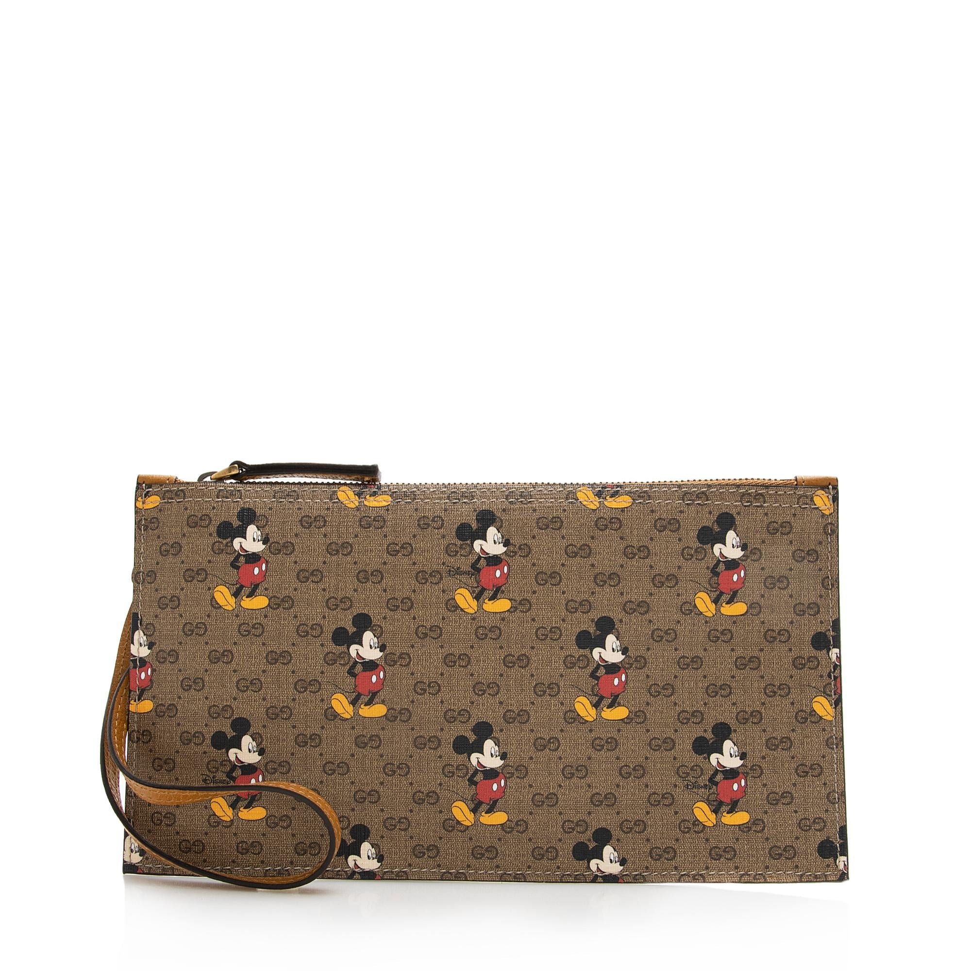 Gucci x Disney Micro GG Canvas Mickey Mouse Pochette (SHF-22811)