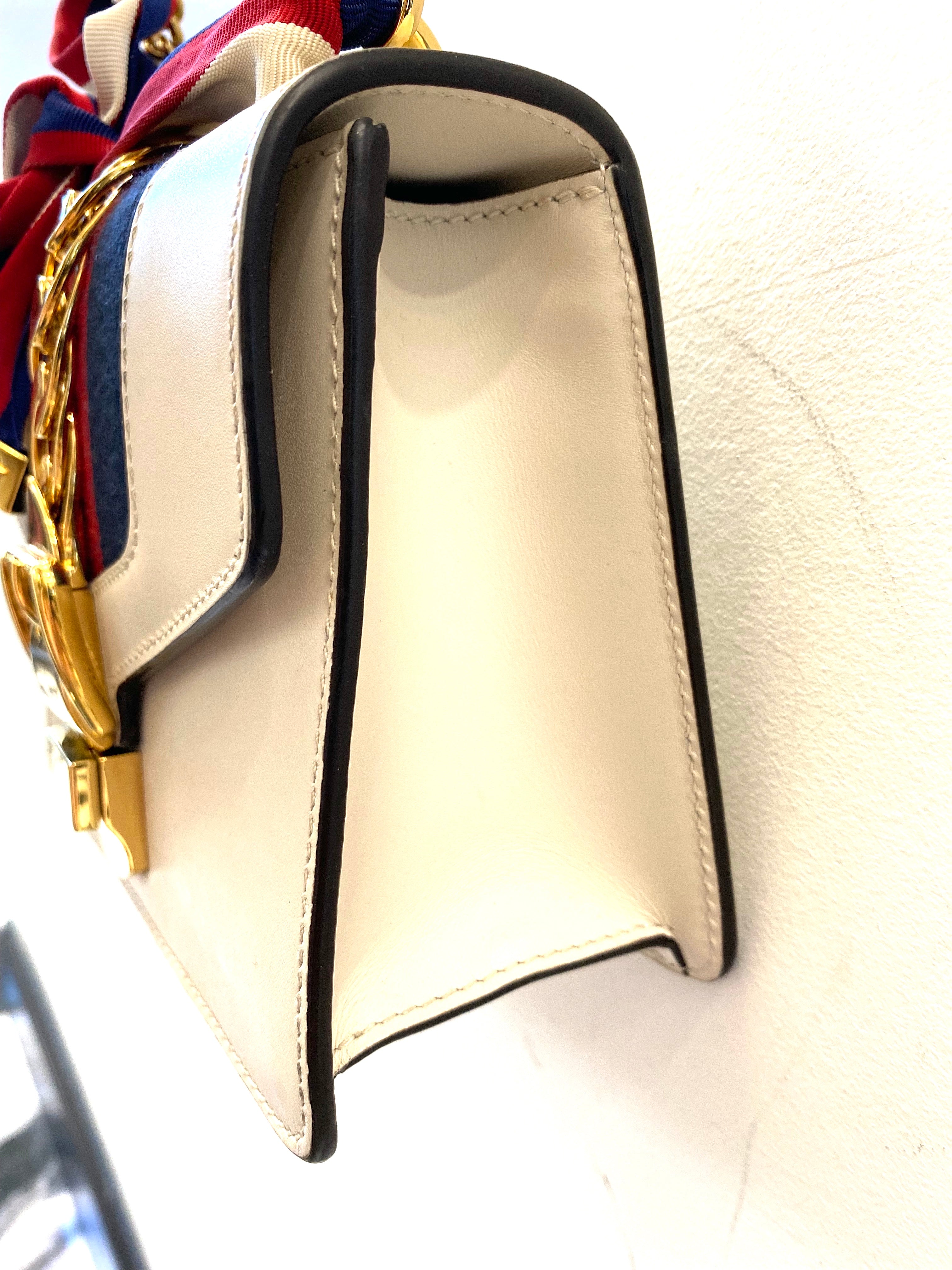 GUCCI SYLVIE LEATHER MINI CHAIN BAG
