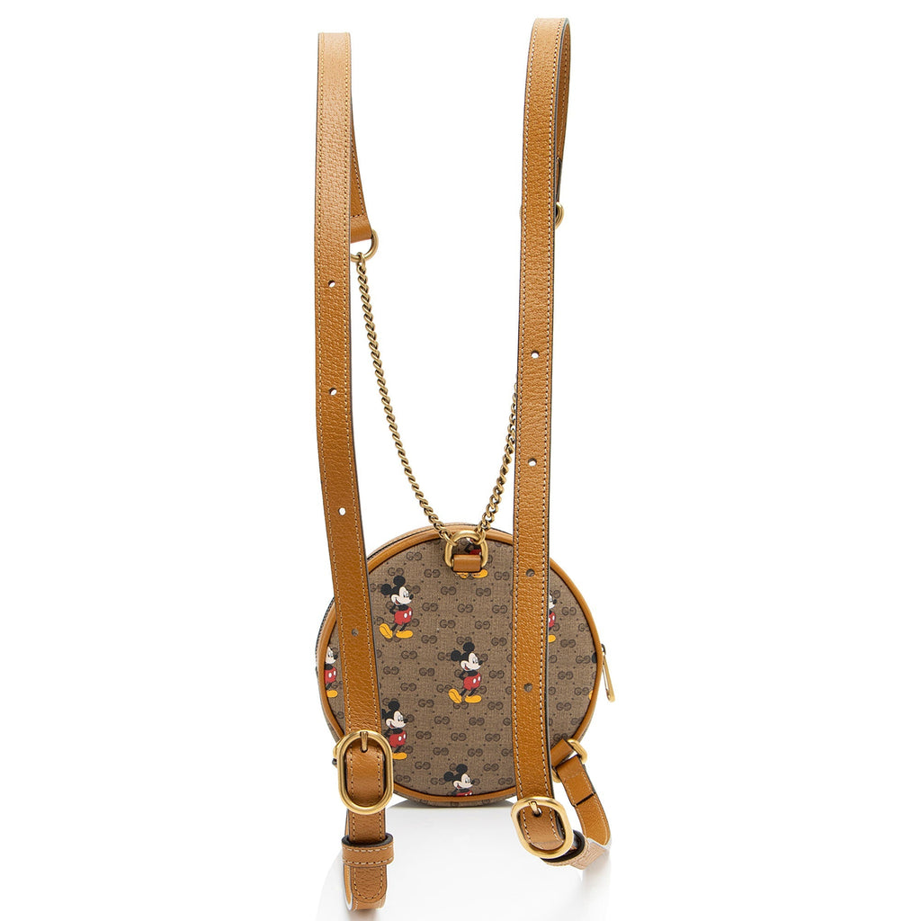 Gucci x Disney Micro GG Canvas Mickey Mouse Round Backpack