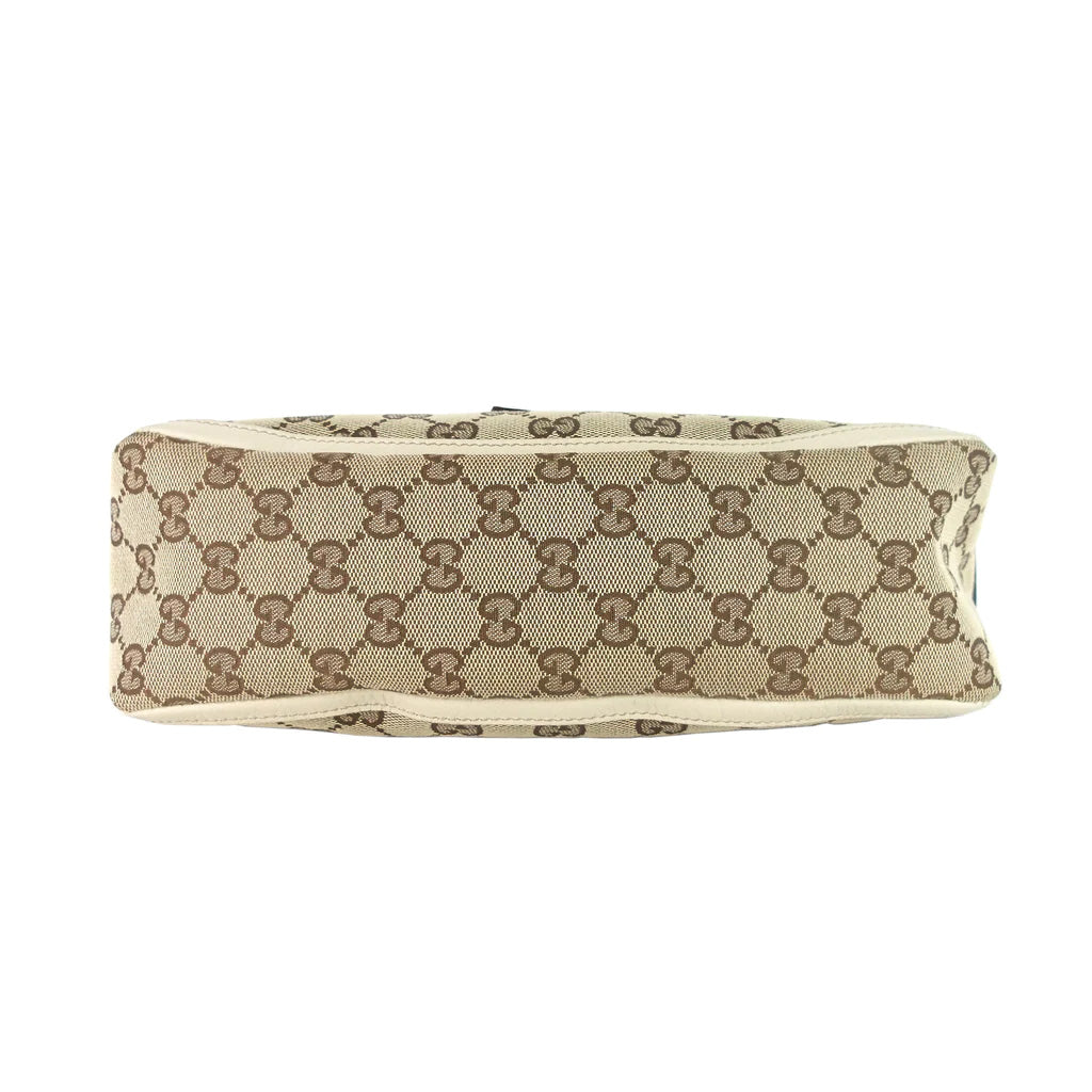Gucci Abbey D-Ring Monogram Canvas Pochette Shoulder Bag