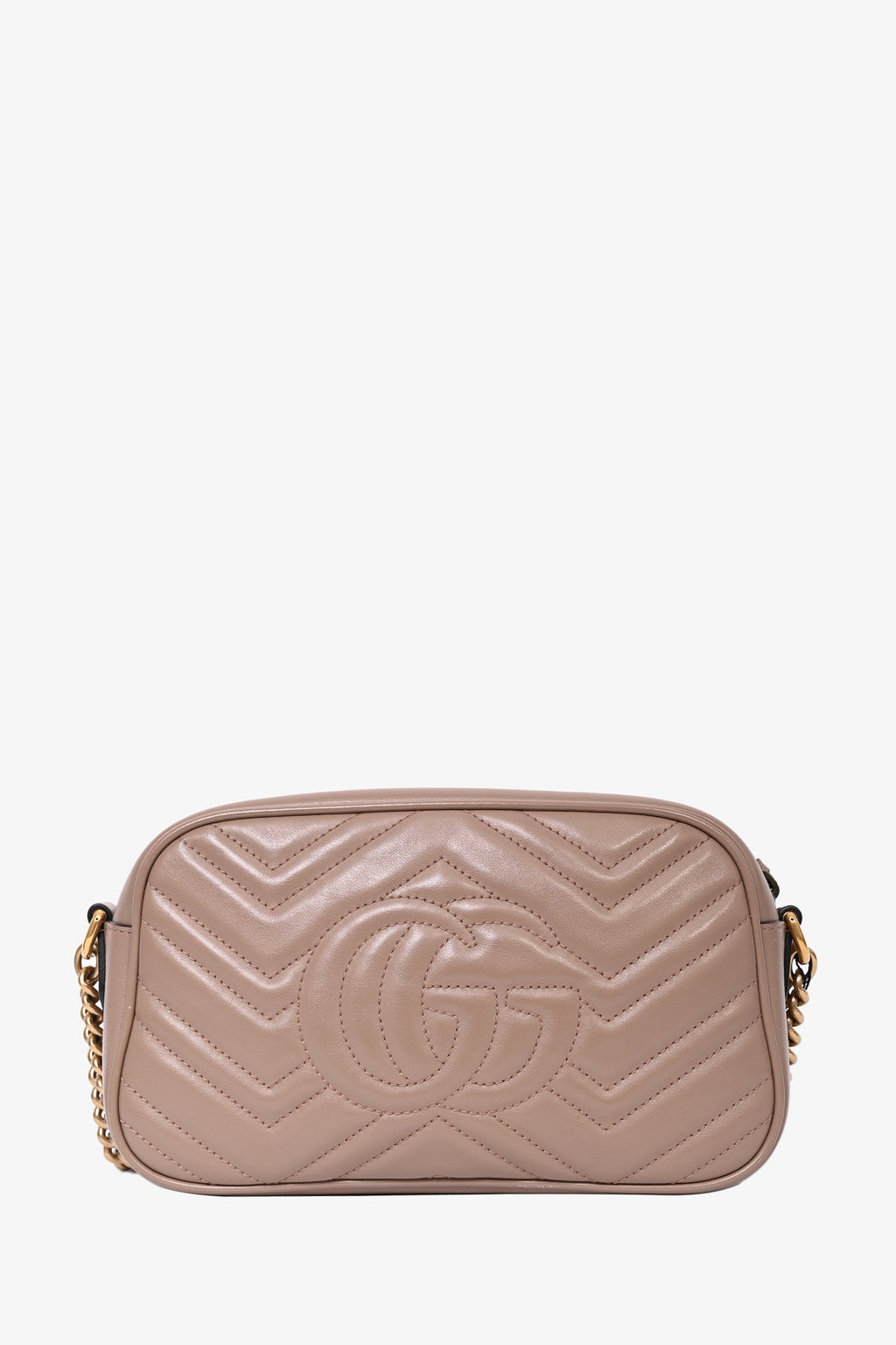 Gucci Beige Small Marmont Matelasse Camera Bag