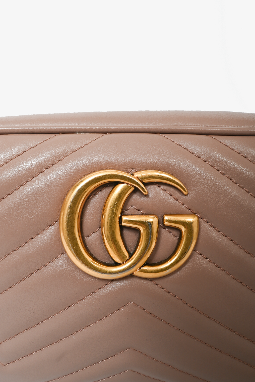 Gucci Beige Small Marmont Matelasse Camera Bag