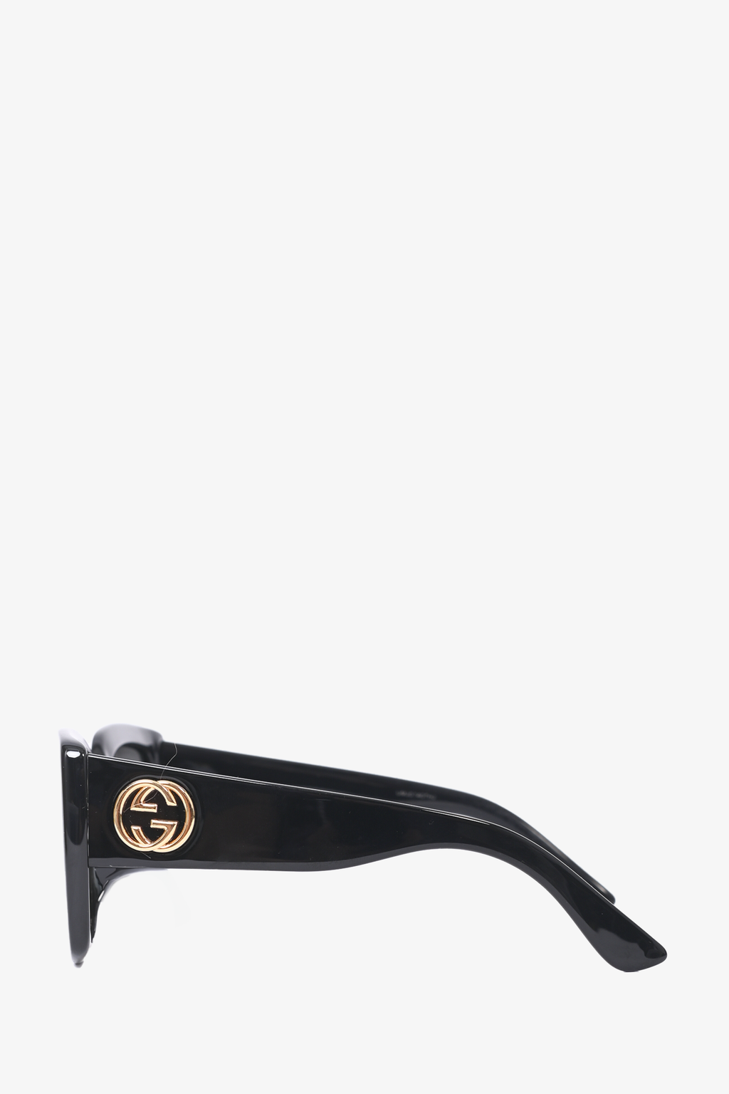 Gucci Black GG Logo Square Frame Sunglasses