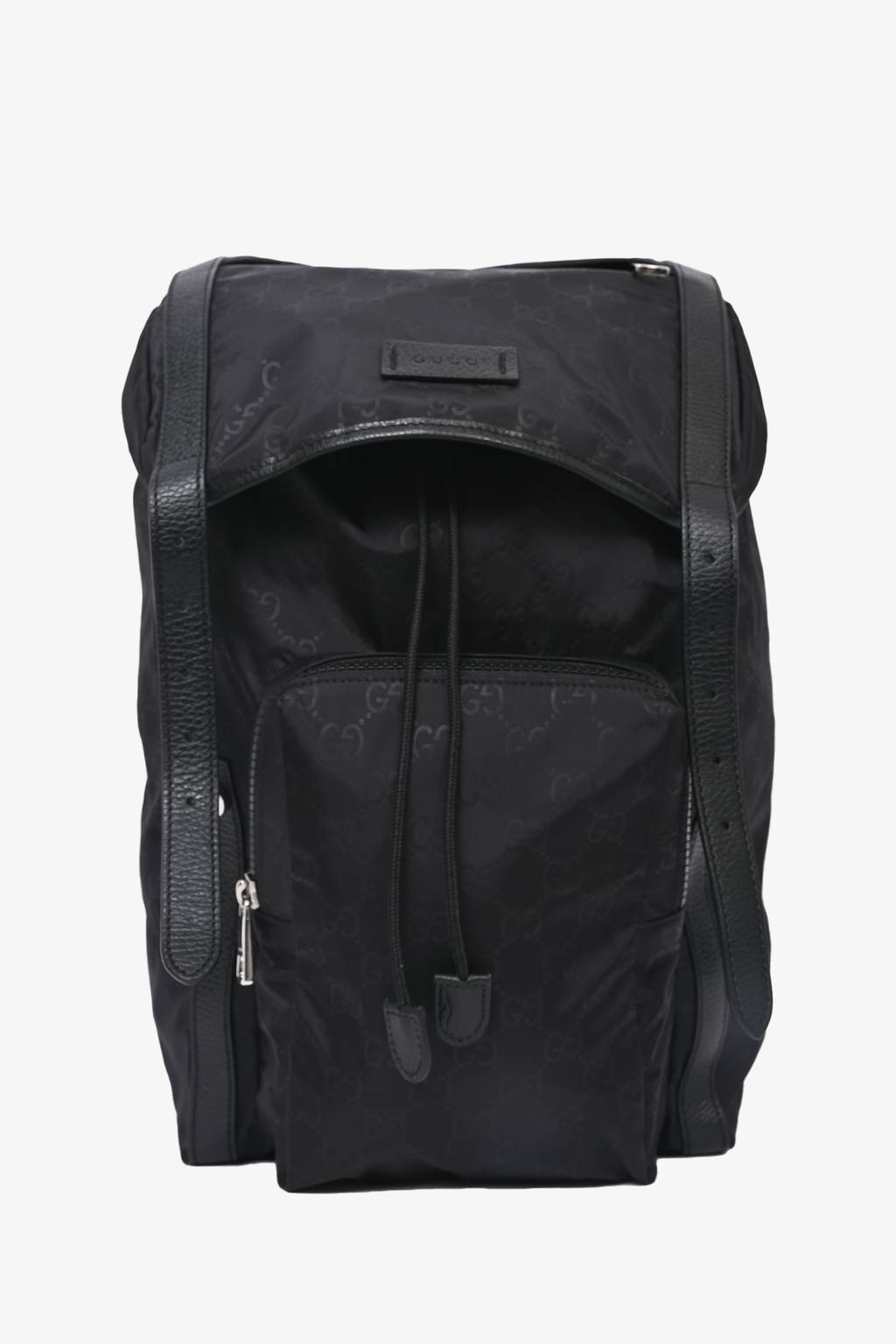 Gucci Black GG Nylon Backpack