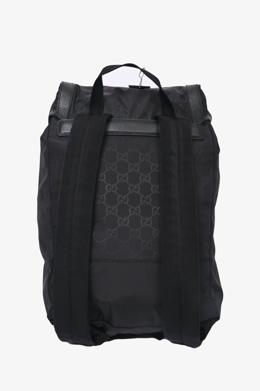 Gucci Black GG Nylon Backpack