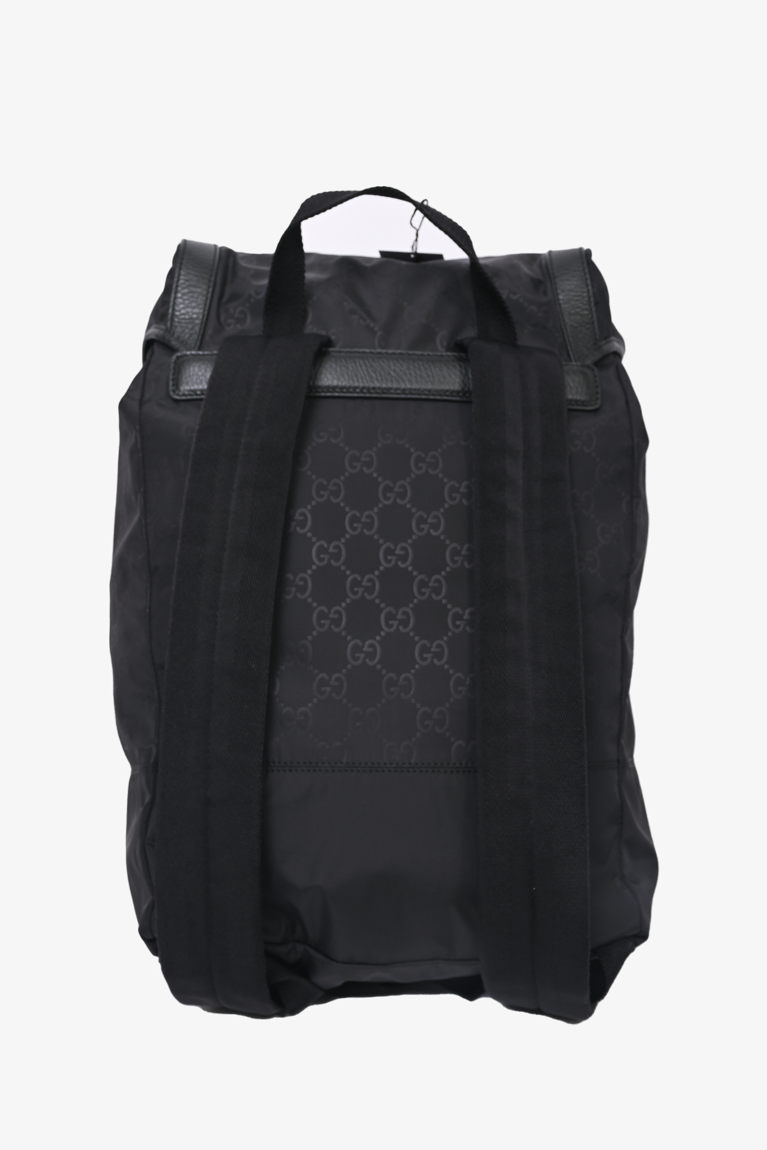 Gucci Black GG Nylon Backpack