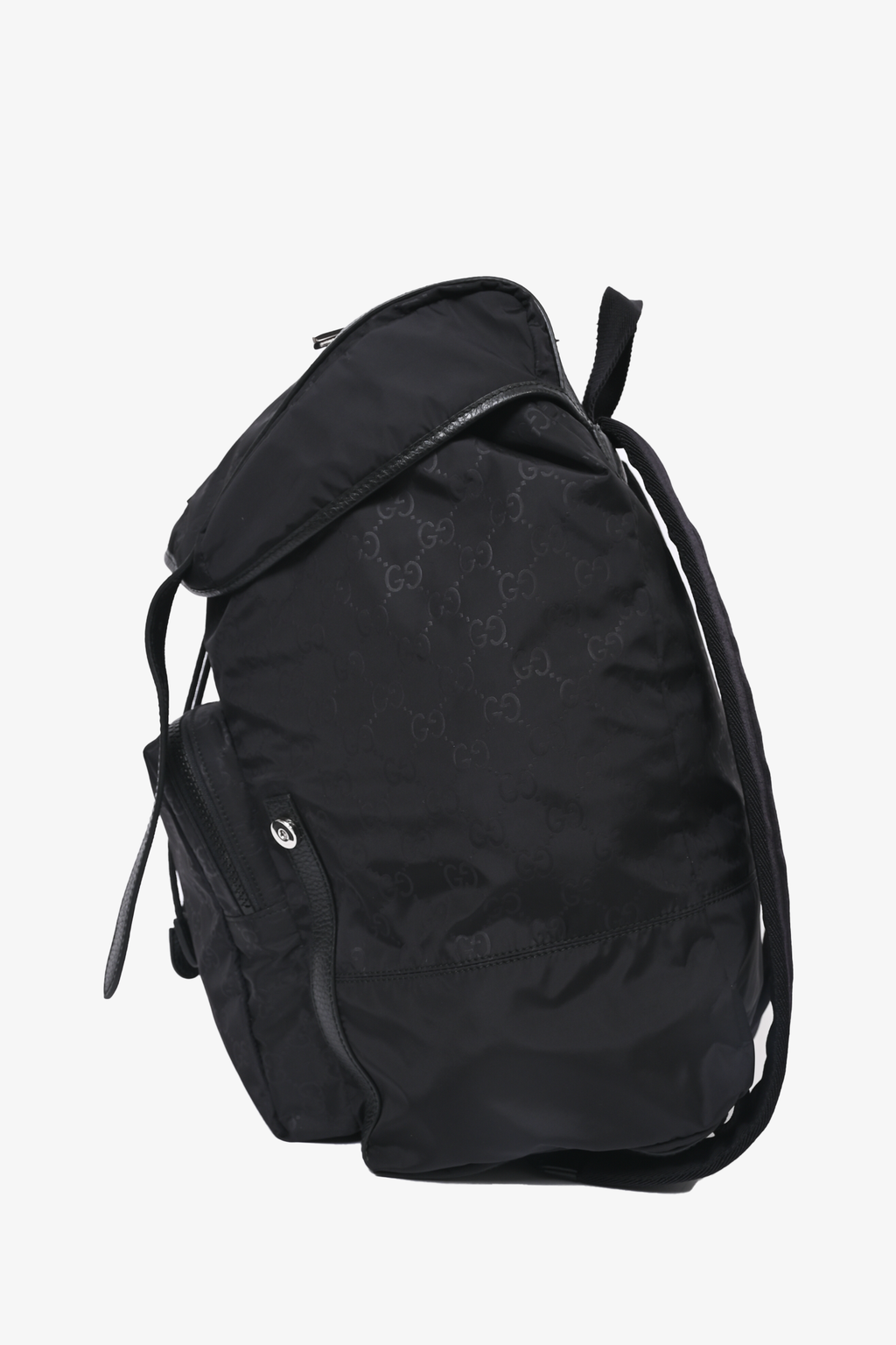 Gucci Black GG Nylon Backpack