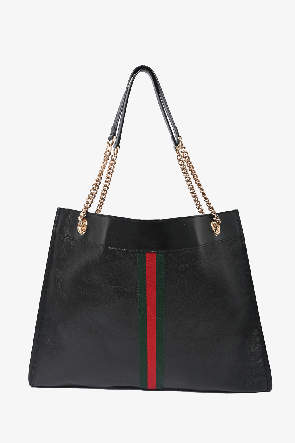 Gucci Black Leather 'Rajah' Maxi Tote Bag