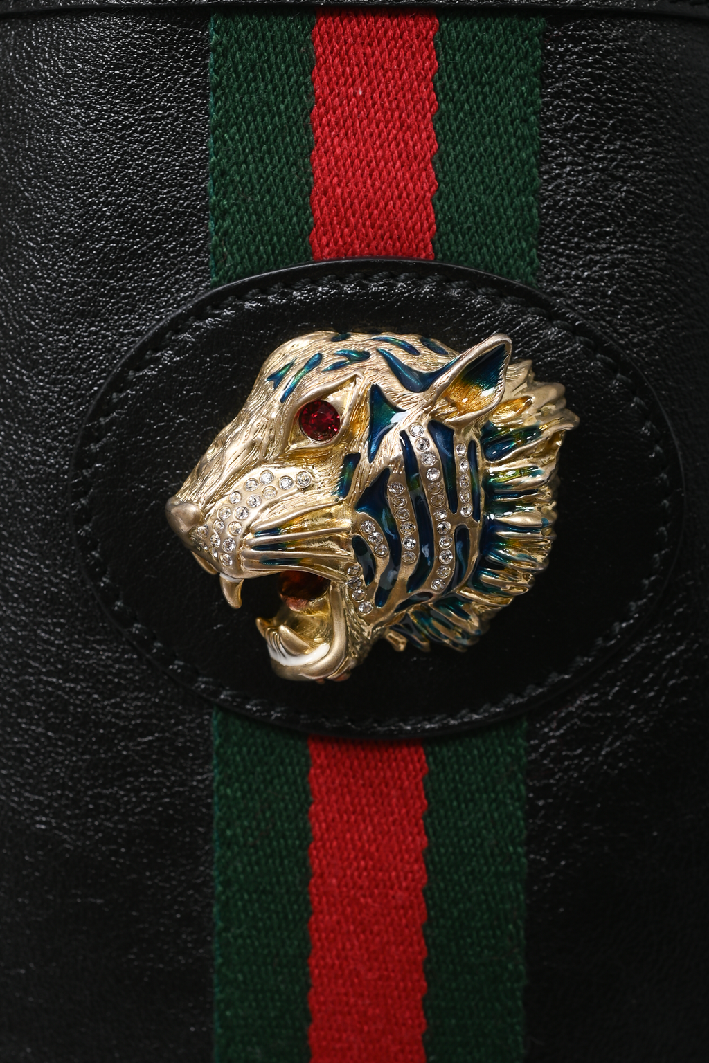 Gucci Black Leather 'Rajah' Maxi Tote Bag
