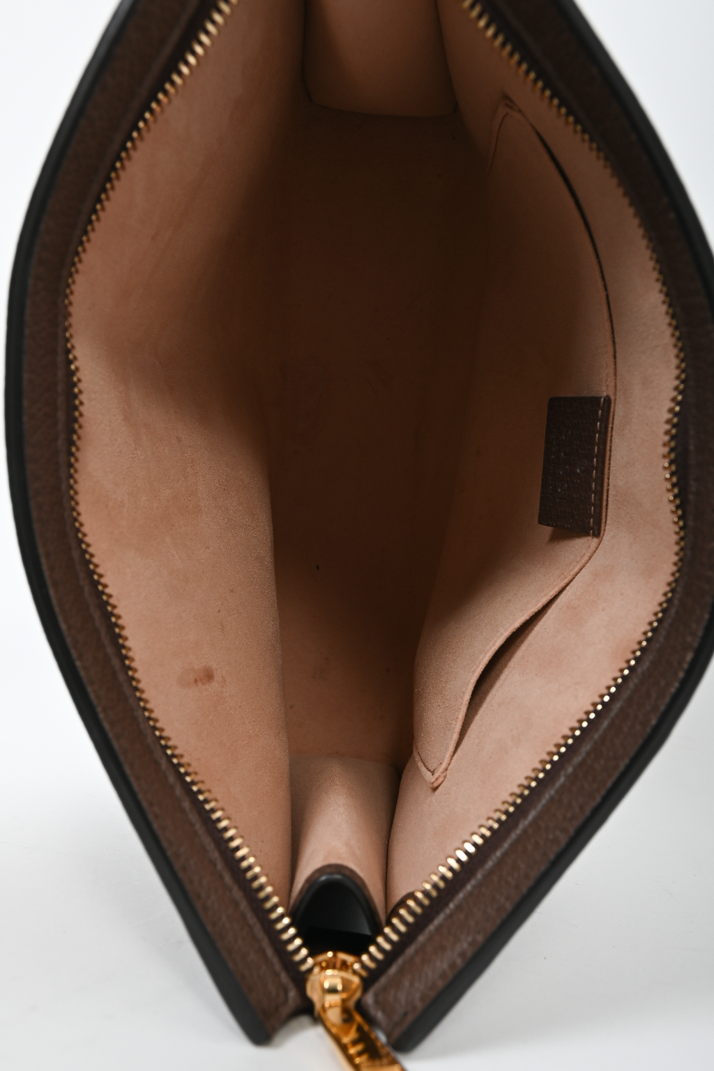Gucci Brown Canvas Leather GG 'Ophidia' Clutch