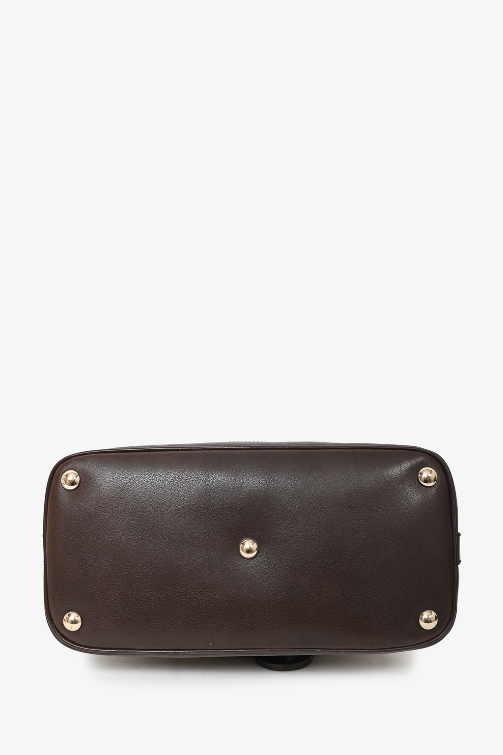 Gucci Brown GG Canvas/Leather Dome Bag