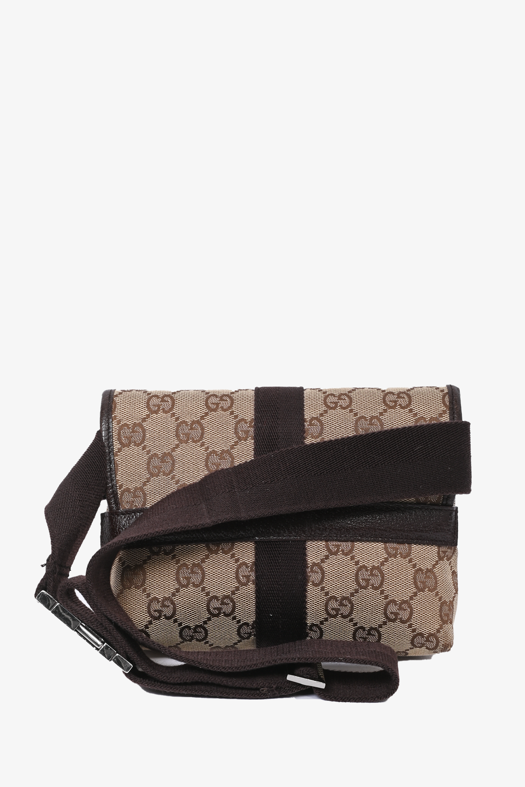 Gucci Brown Guccisima Canvas Belt Bag