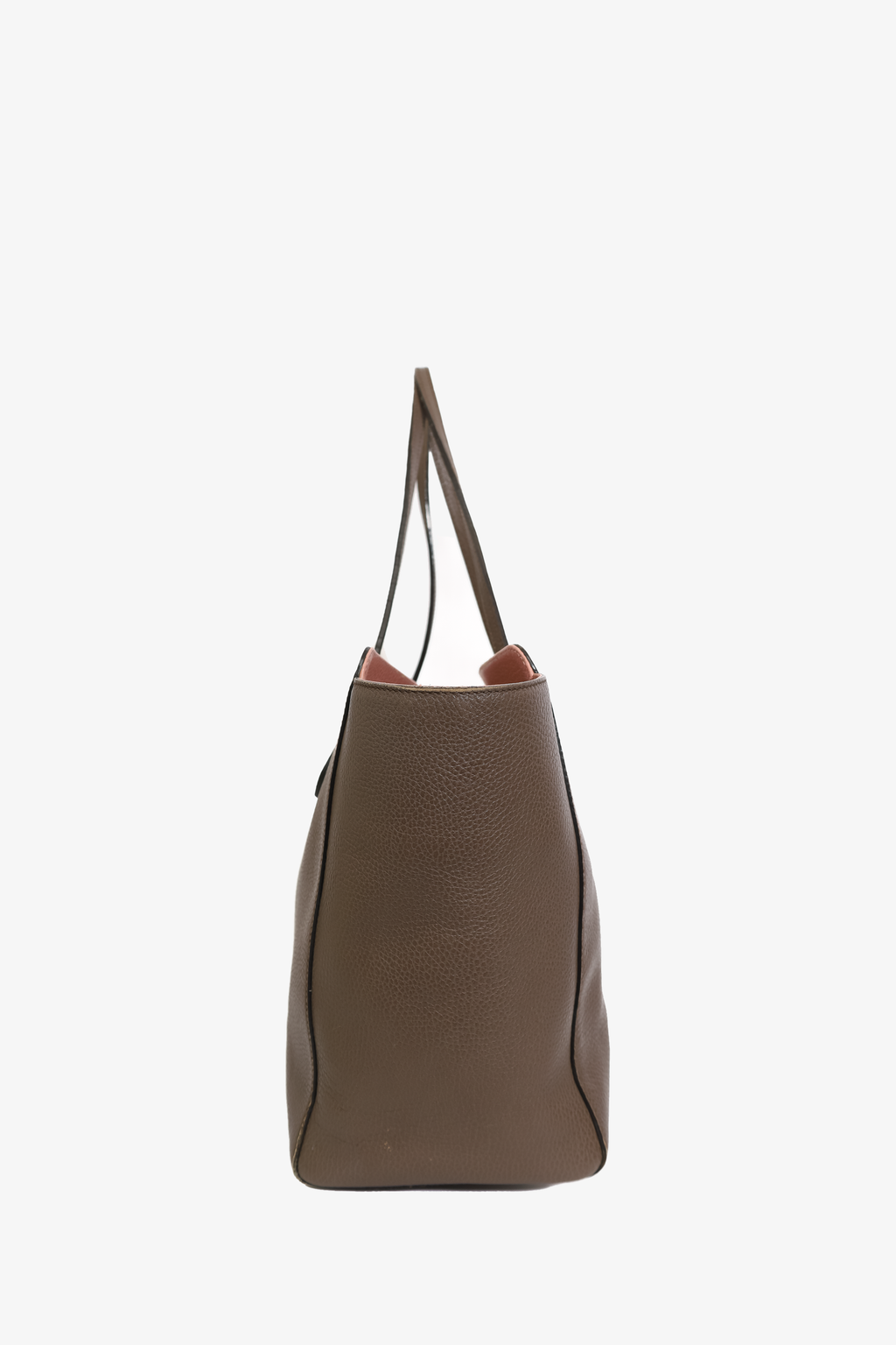Gucci Brown Leather Large Swing Tote
